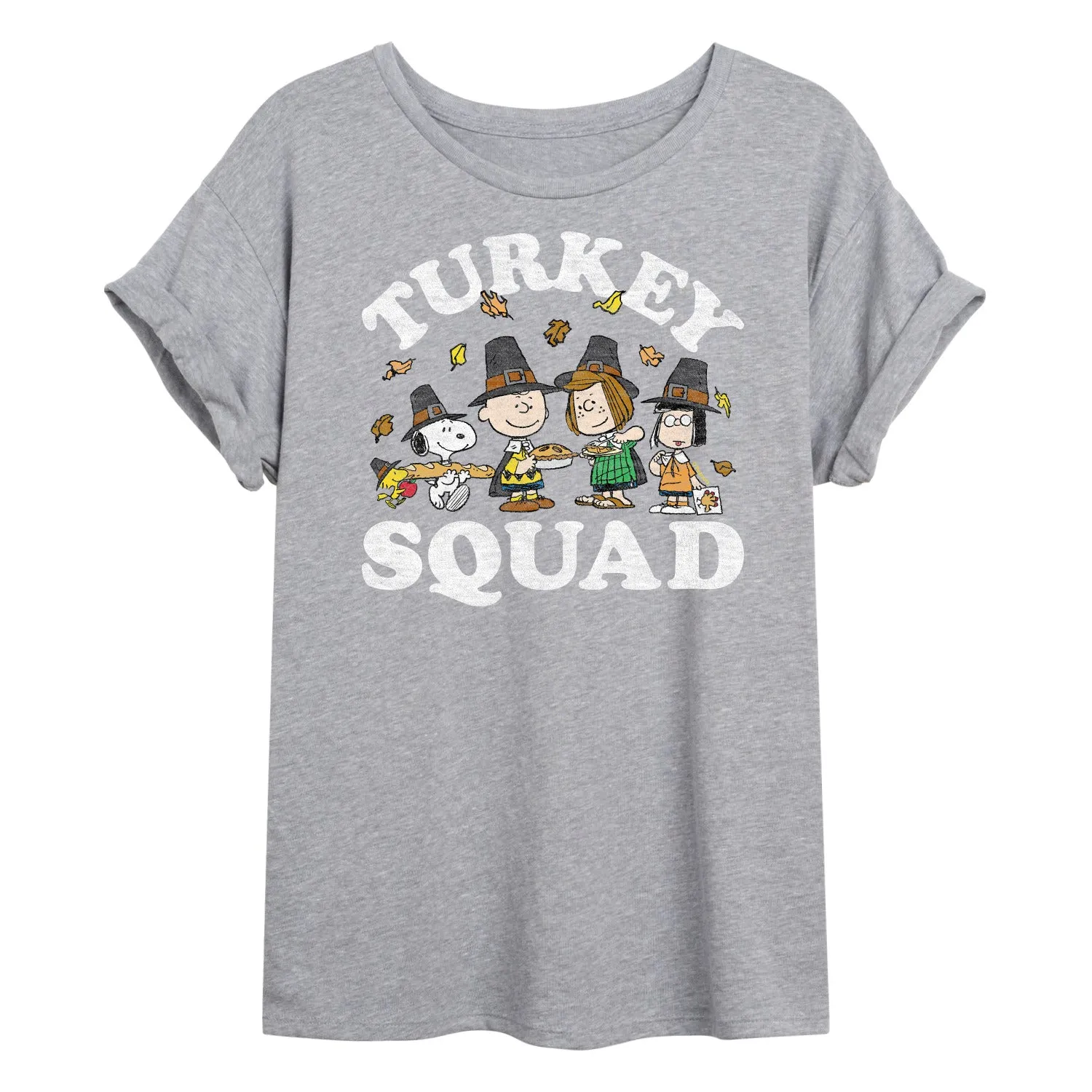 Peanuts - Turkey Squad - Women's Oversized T-Shirt sold by Zulily product image thumbnail 2