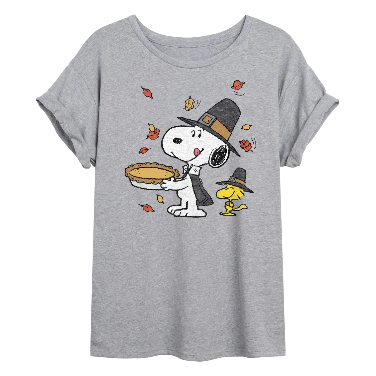 Peanuts - Thanksgiving Scene - Women's Oversized T-Shirt sold by Zulily product image thumbnail 2