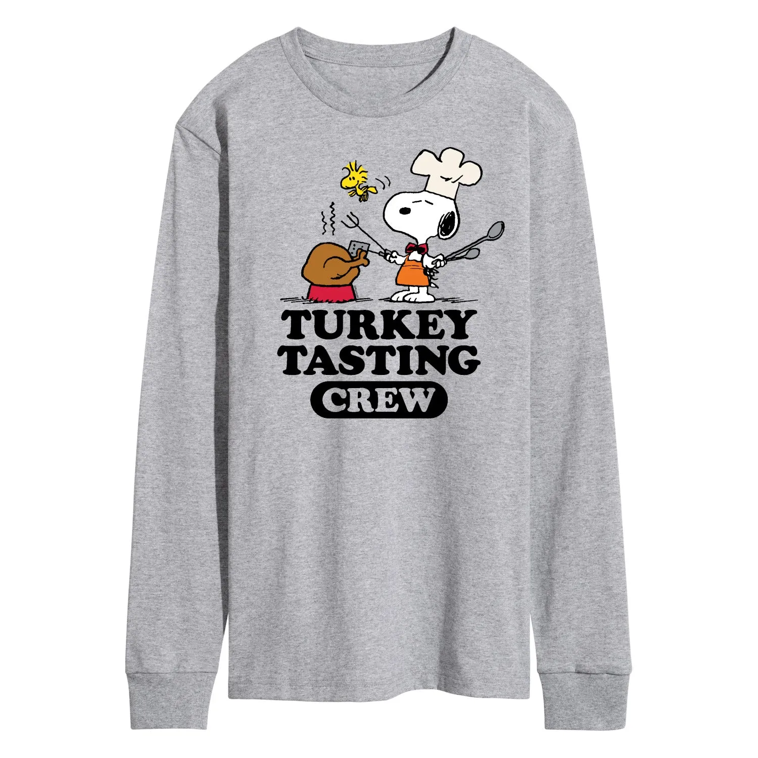 Peanuts - Turkey Tasting Crew - Men's Long Sleeve T-Shirt sold by Zulily