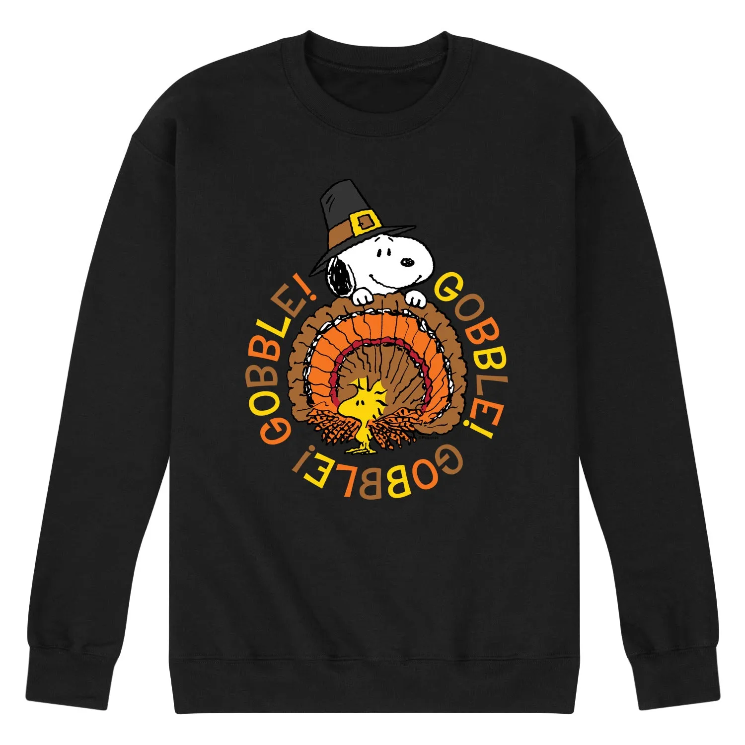Peanuts - Gobble Gobble - Men's Crew Neck Fleece Pullover sold by Zulily product image thumbnail 2
