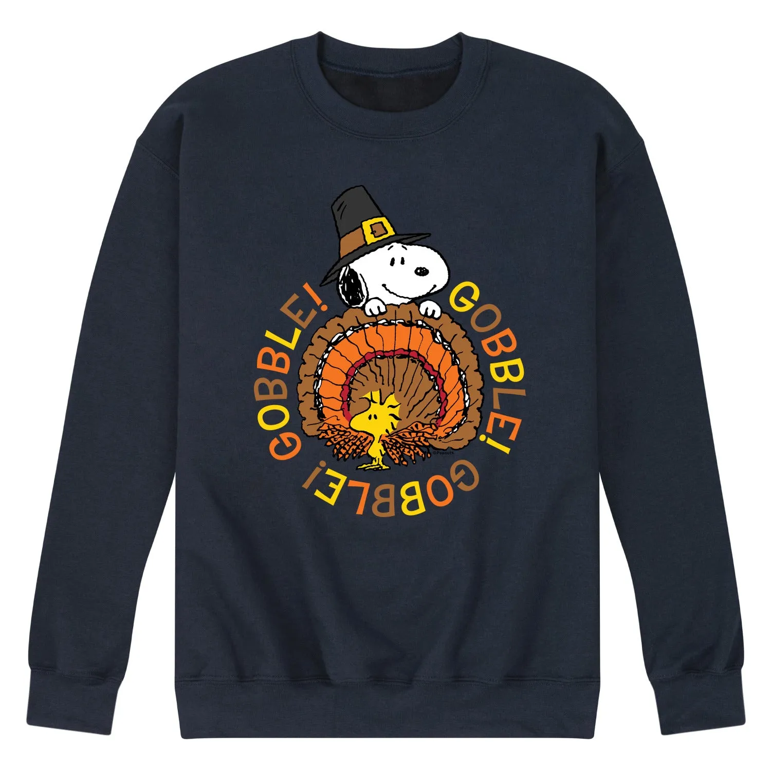 Peanuts - Gobble Gobble - Men's Crew Neck Fleece Pullover sold by Zulily product image thumbnail 4