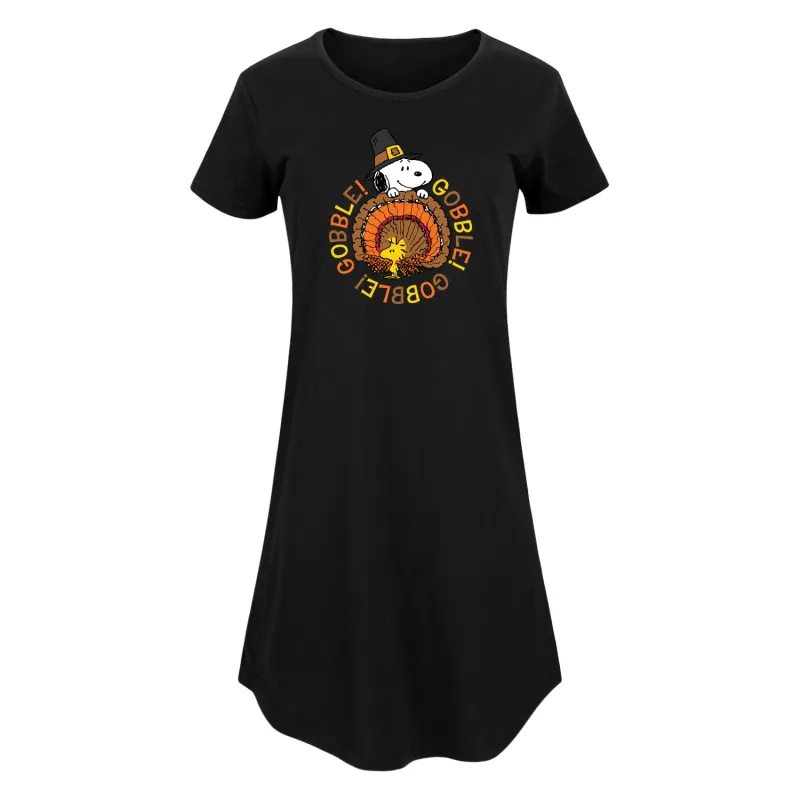 Peanuts - Gobble Gobble - Women's Any Way Dress sold by Zulily