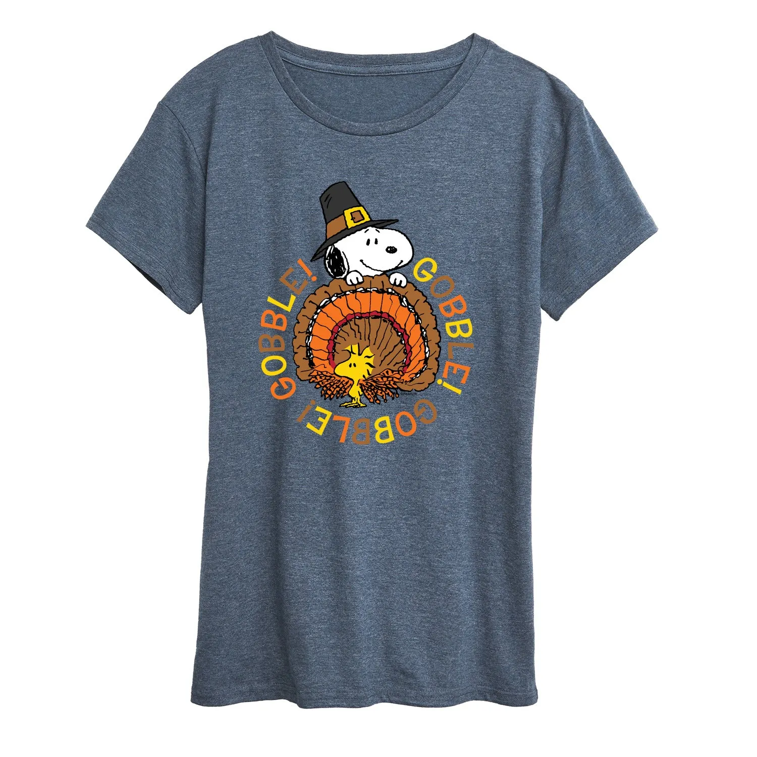Peanuts - Gobble Gobble - Women's Short Sleeve Graphic T-Shirt sold by Zulily product image thumbnail 2