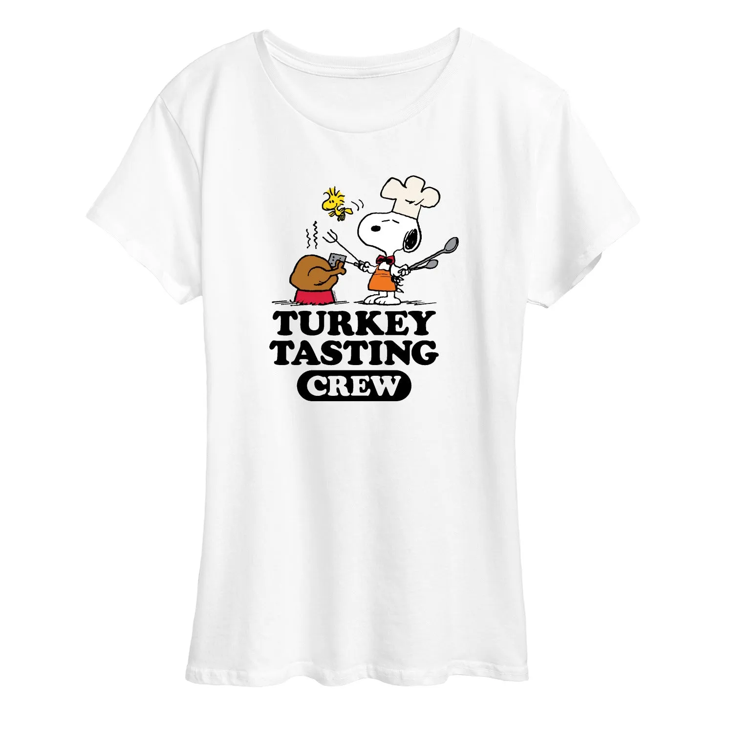 Peanuts - Turkey Tasting Crew - Women's Short Sleeve Graphic T-Shirt sold by Zulily product image thumbnail 5
