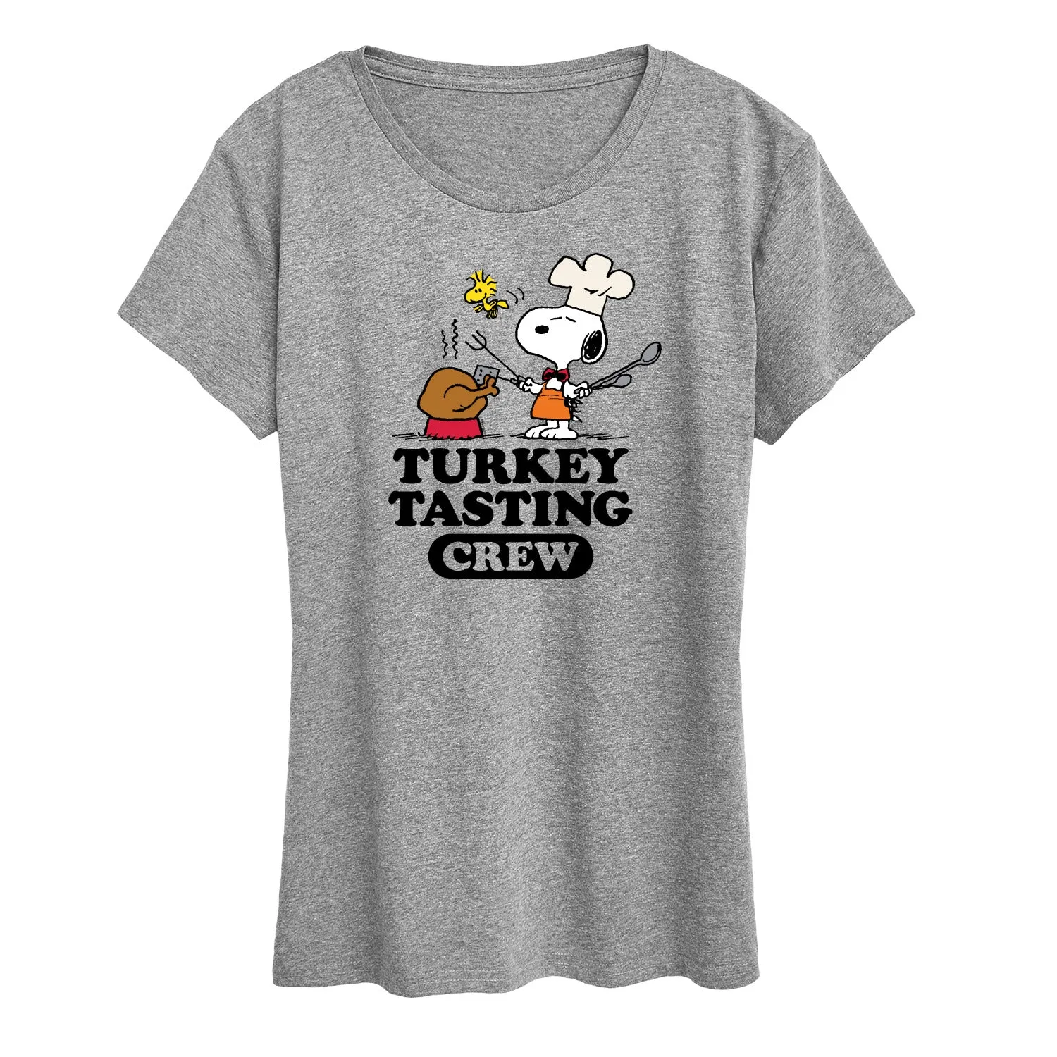 Peanuts - Turkey Tasting Crew - Women's Short Sleeve Graphic T-Shirt sold by Zulily product image thumbnail 2