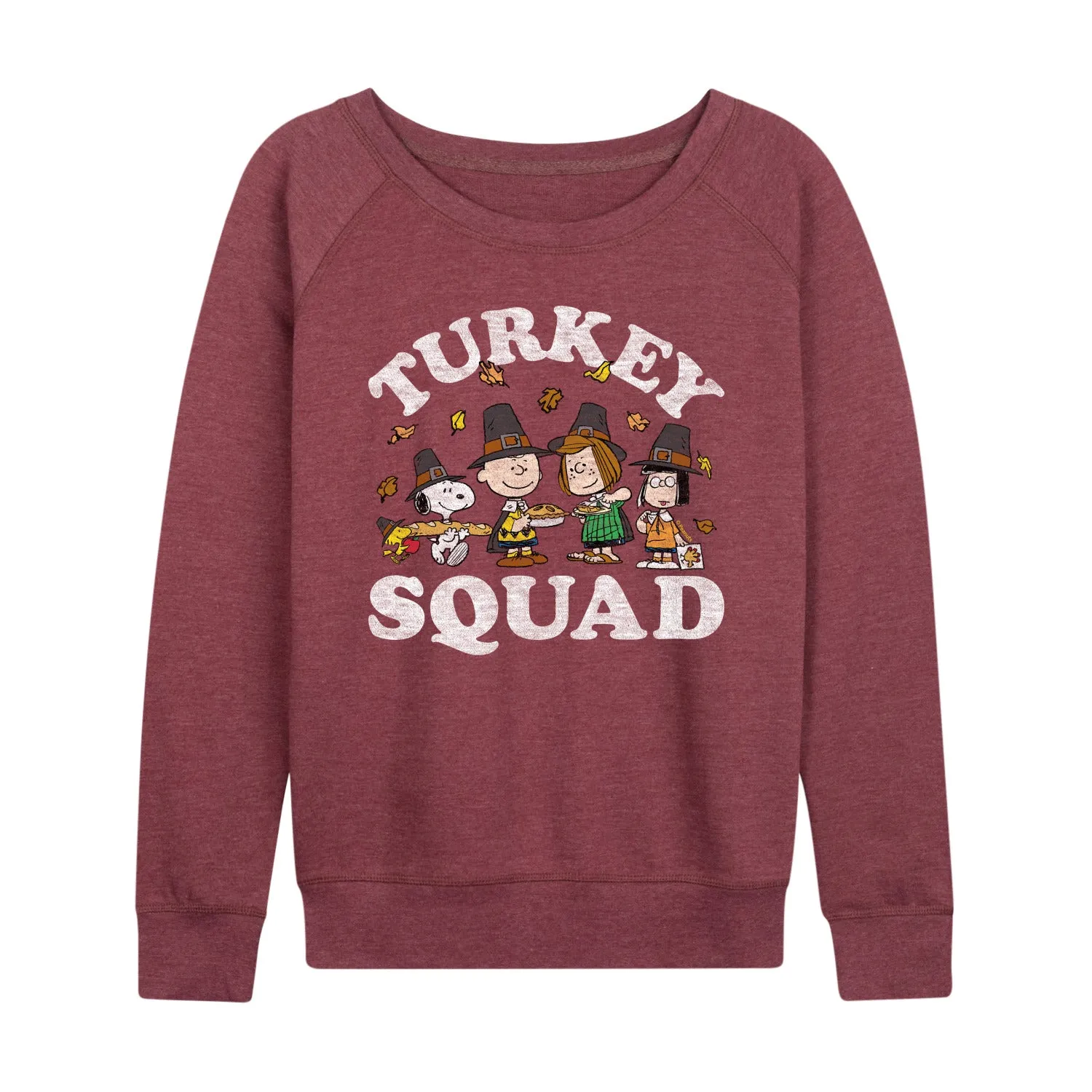 Peanuts - Turkey Squad - Women's Lightweight French Terry Long Sleeve Shirt sold by Zulily product image thumbnail 4