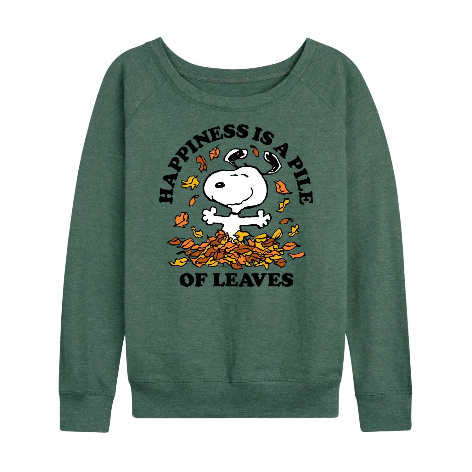 Peanuts - Happiness Is A Pile Of Leaves - Women's Lightweight French Terry Long Sleeve Shirt sold by Zulily product image thumbnail 2