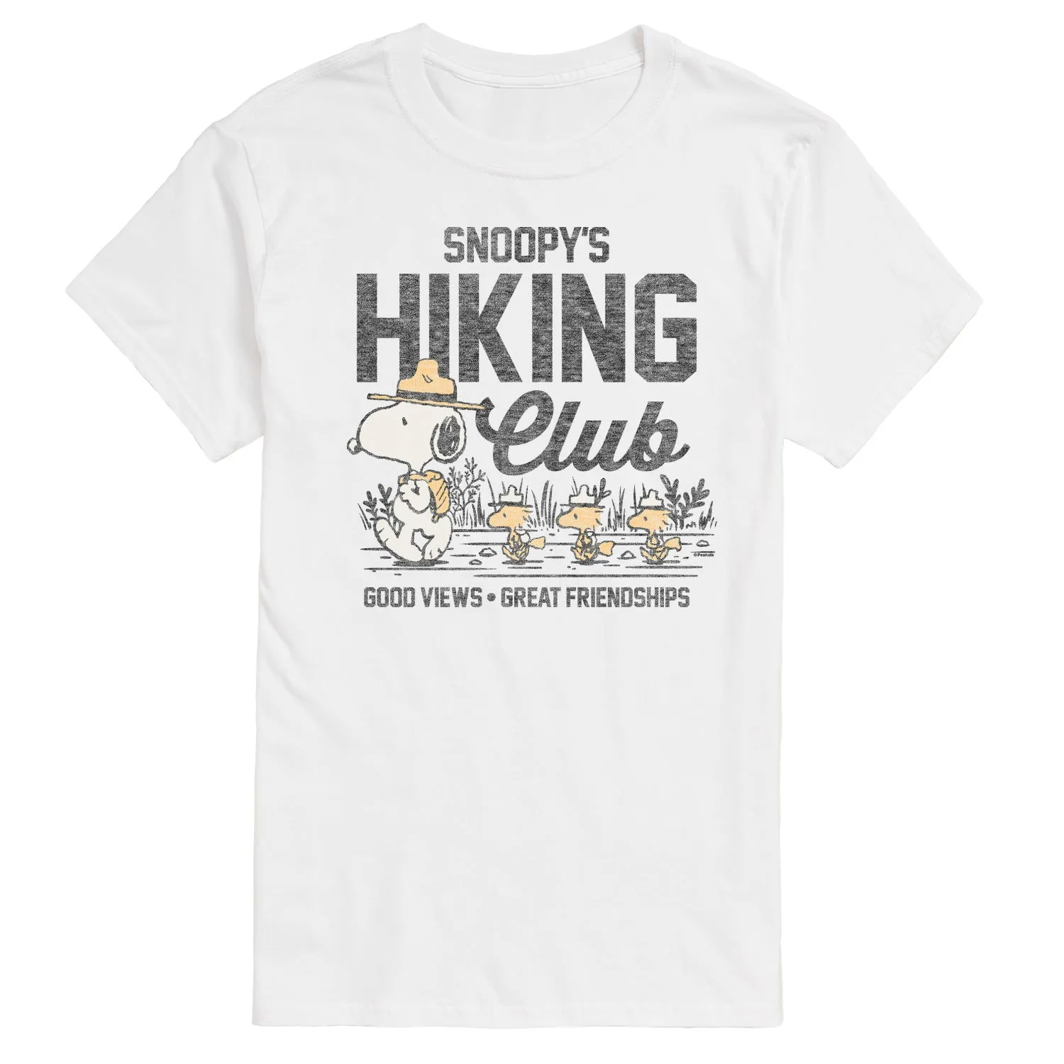 Peanuts - Snoopy's Hiking Club - Men's Short Sleeve Graphic T-Shirt sold by Zulily