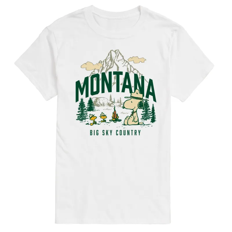 Peanuts - Beagle Scouts Montana - Men's Short Sleeve Graphic T-Shirt sold by Zulily