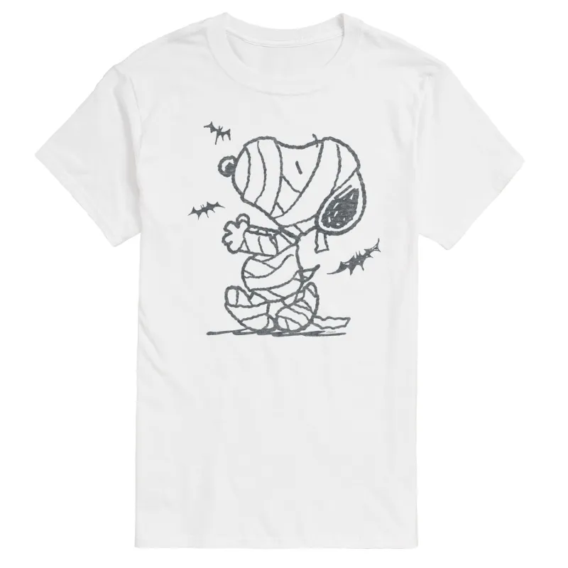 Peanuts - Snoopy Mummy And Bats - Men's Short Sleeve Graphic T-Shirt sold by Zulily