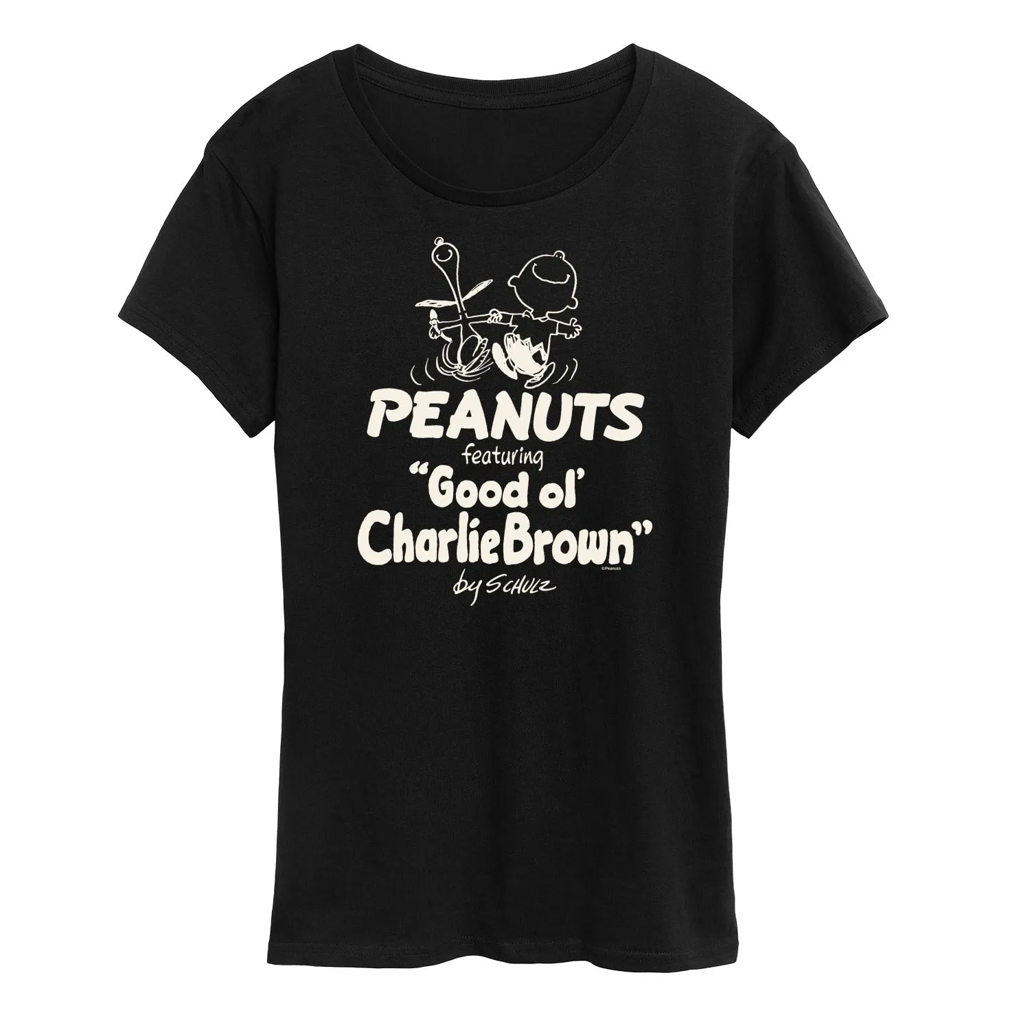 Peanuts - Good Ol Charlie Brown - Women's Short Sleeve Graphic T-Shirt sold by Zulily product image thumbnail 2