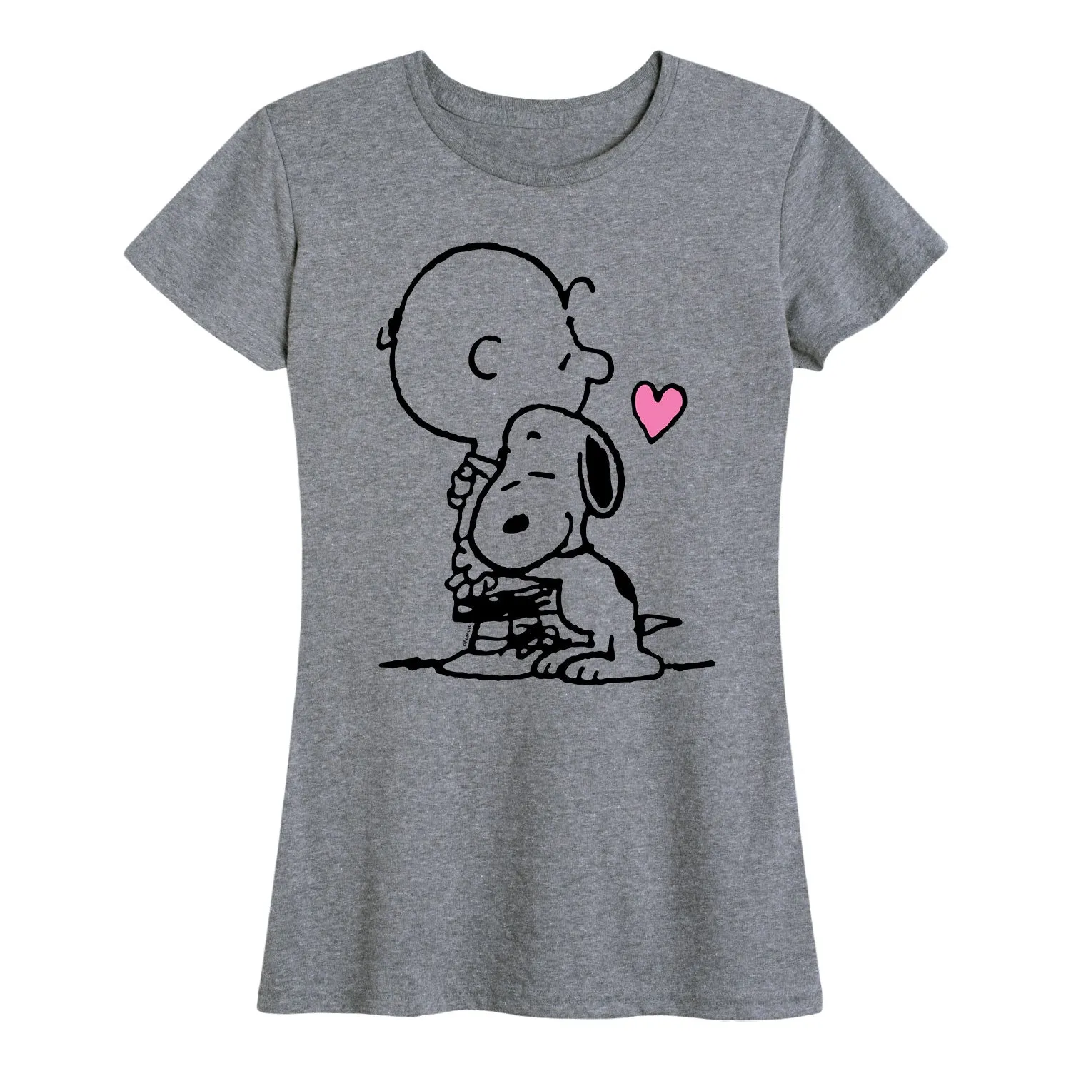 Peanuts - Snoopy Charlie Hug - Women's Short Sleeve Graphic T-Shirt sold by Zulily