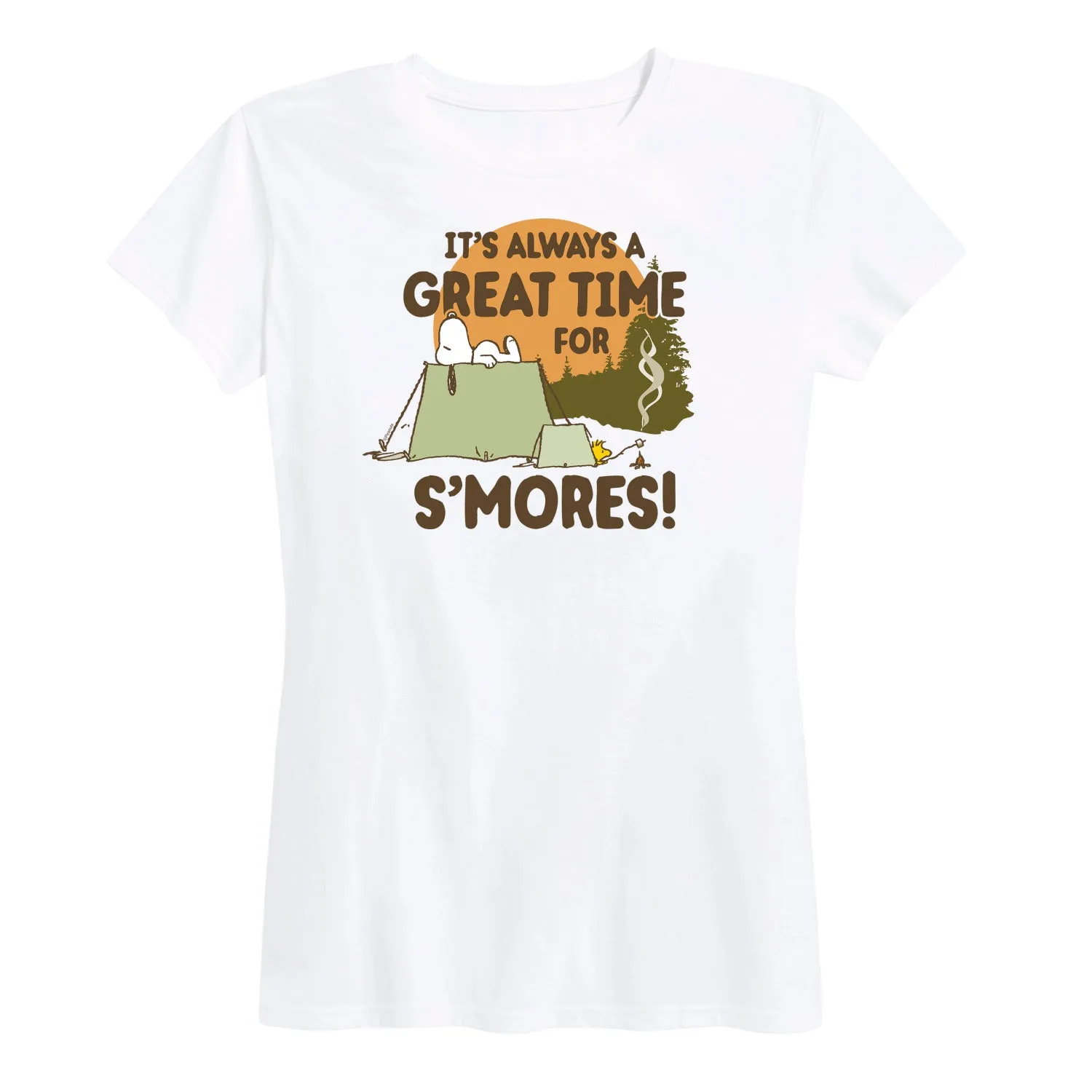 Peanuts - It's Always a Great Time For Smores - Women's Short Sleeve Graphic T-Shirt sold by Zulily product image thumbnail 2