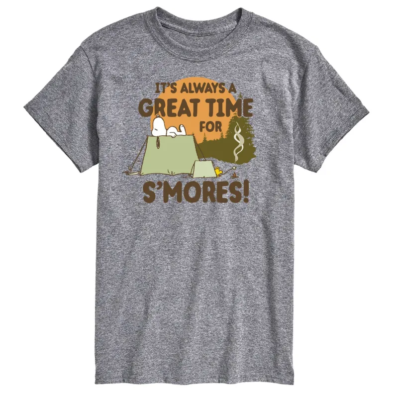 Peanuts - It Always A Great Time For Smores - Men's Short Sleeve Graphic T-Shirt sold by Zulily