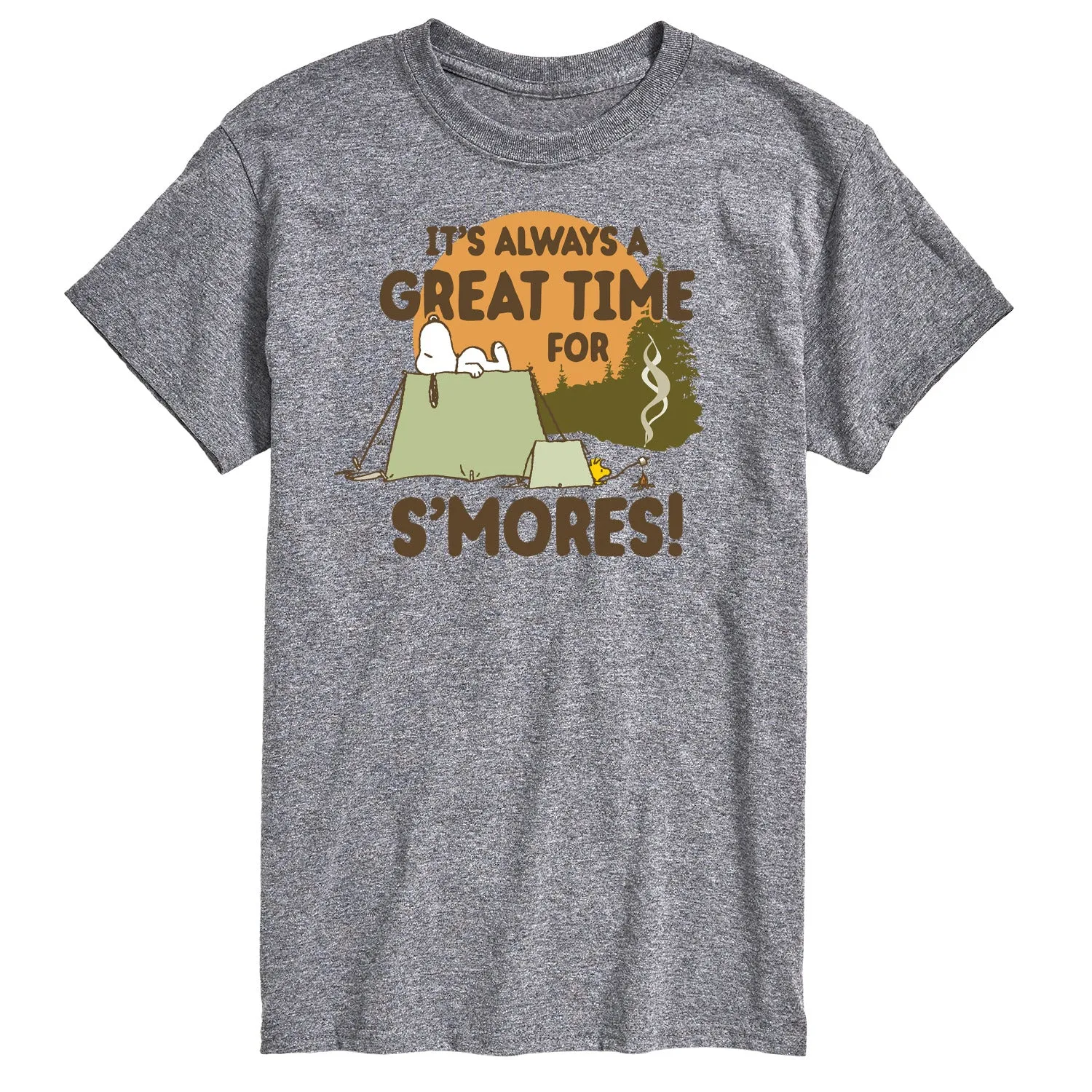 Peanuts - It Always A Great Time For Smores - Men's Short Sleeve Graphic T-Shirt sold by Zulily