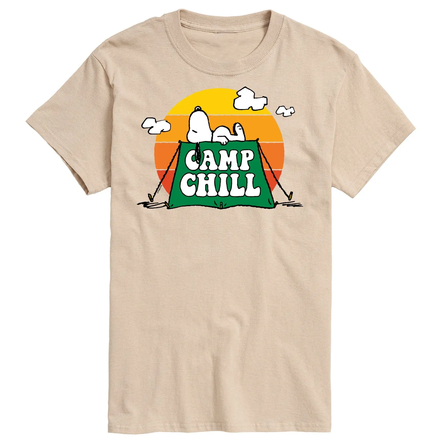 Peanuts - Camp Chill - Men's Short Sleeve Graphic T-Shirt sold by Zulily