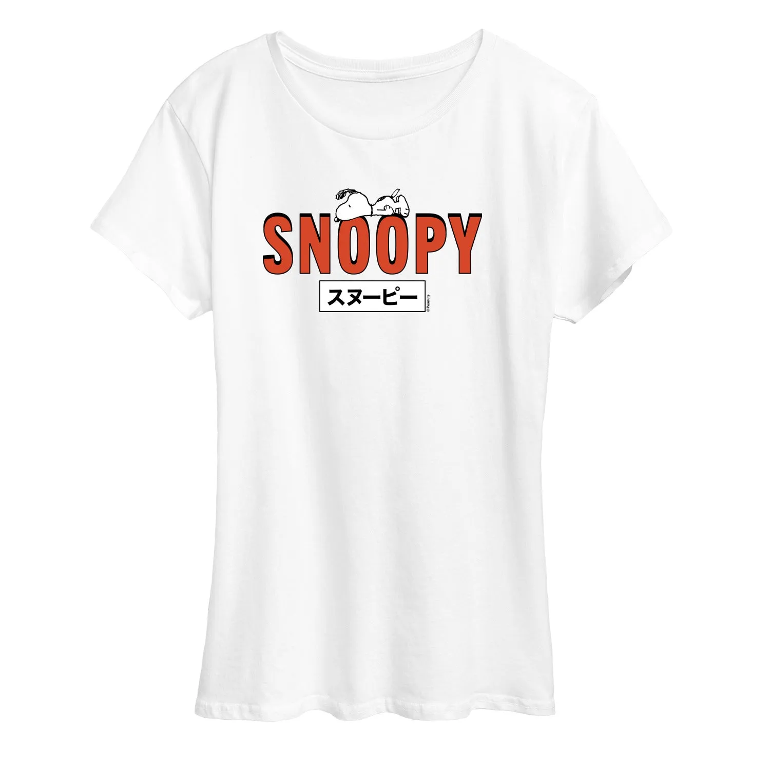 Peanuts - Snoopy Red - Women's Short Sleeve Graphic T-Shirt sold by Zulily product image thumbnail 3
