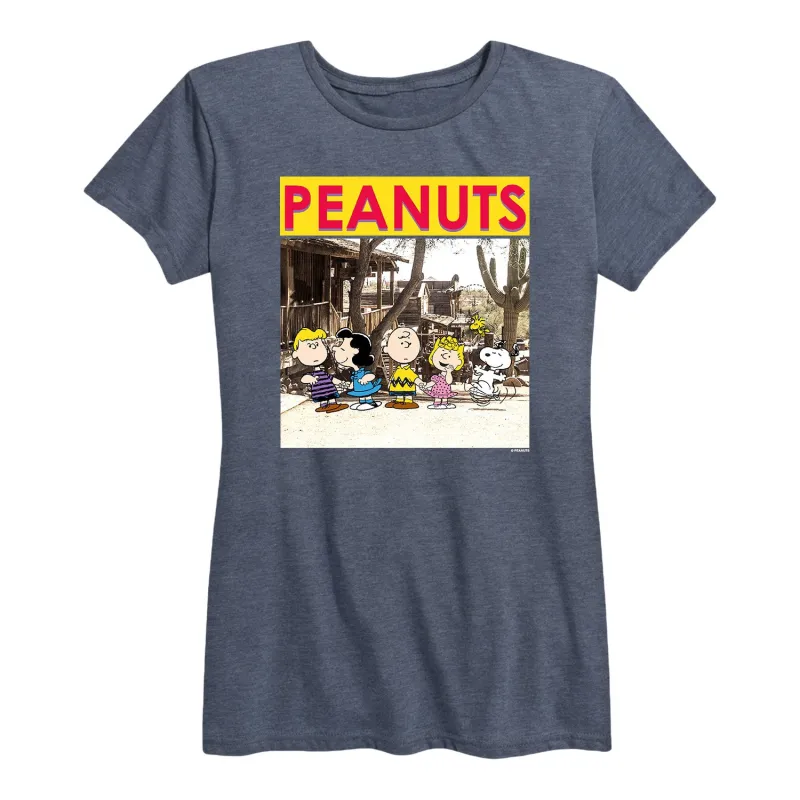 Peanuts - Snoopy and Friends - Women's Short Sleeve Graphic T-Shirt sold by Zulily