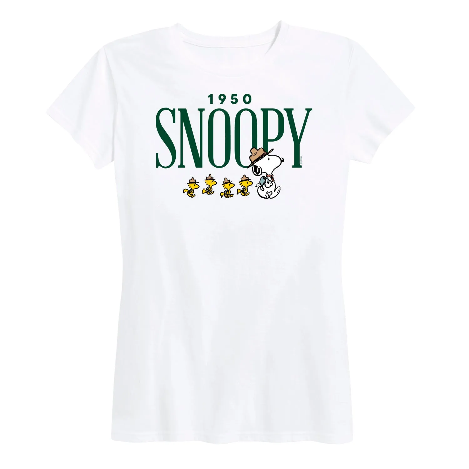 Peanuts - 1950's Camper Snoopy - Women's Short Sleeve Graphic T-Shirt sold by Zulily product image thumbnail 2