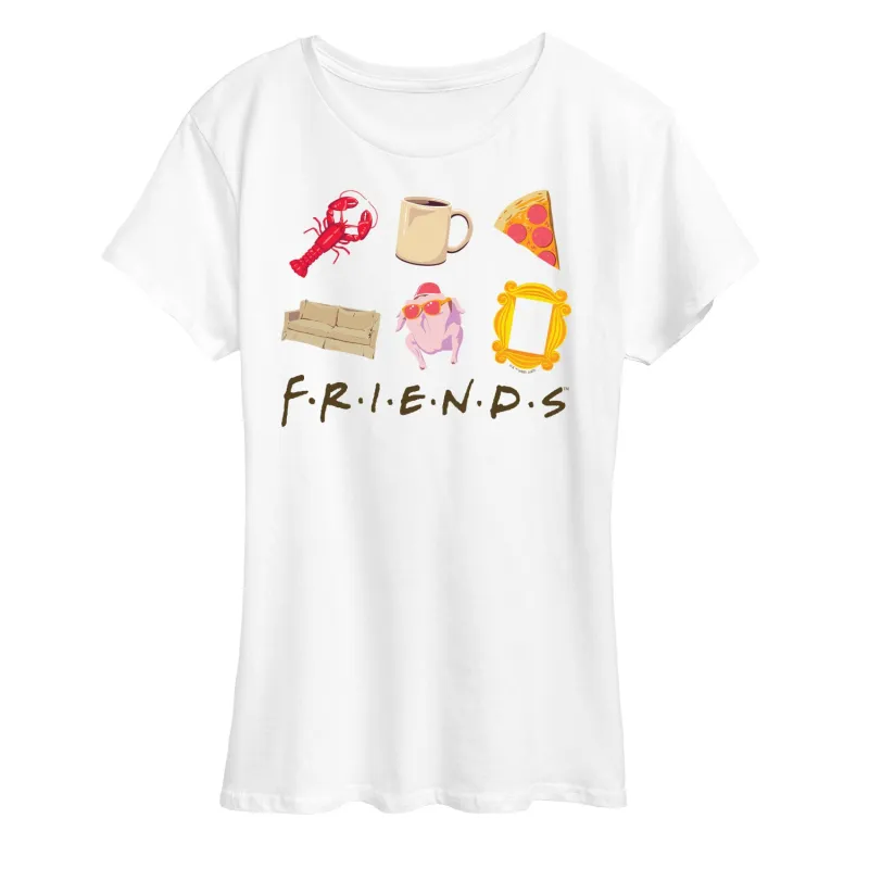 FRIENDS ICON GRID - Adult LADIES SHORT SLEEVE CLASSIC FIT TEE sold by Zulily