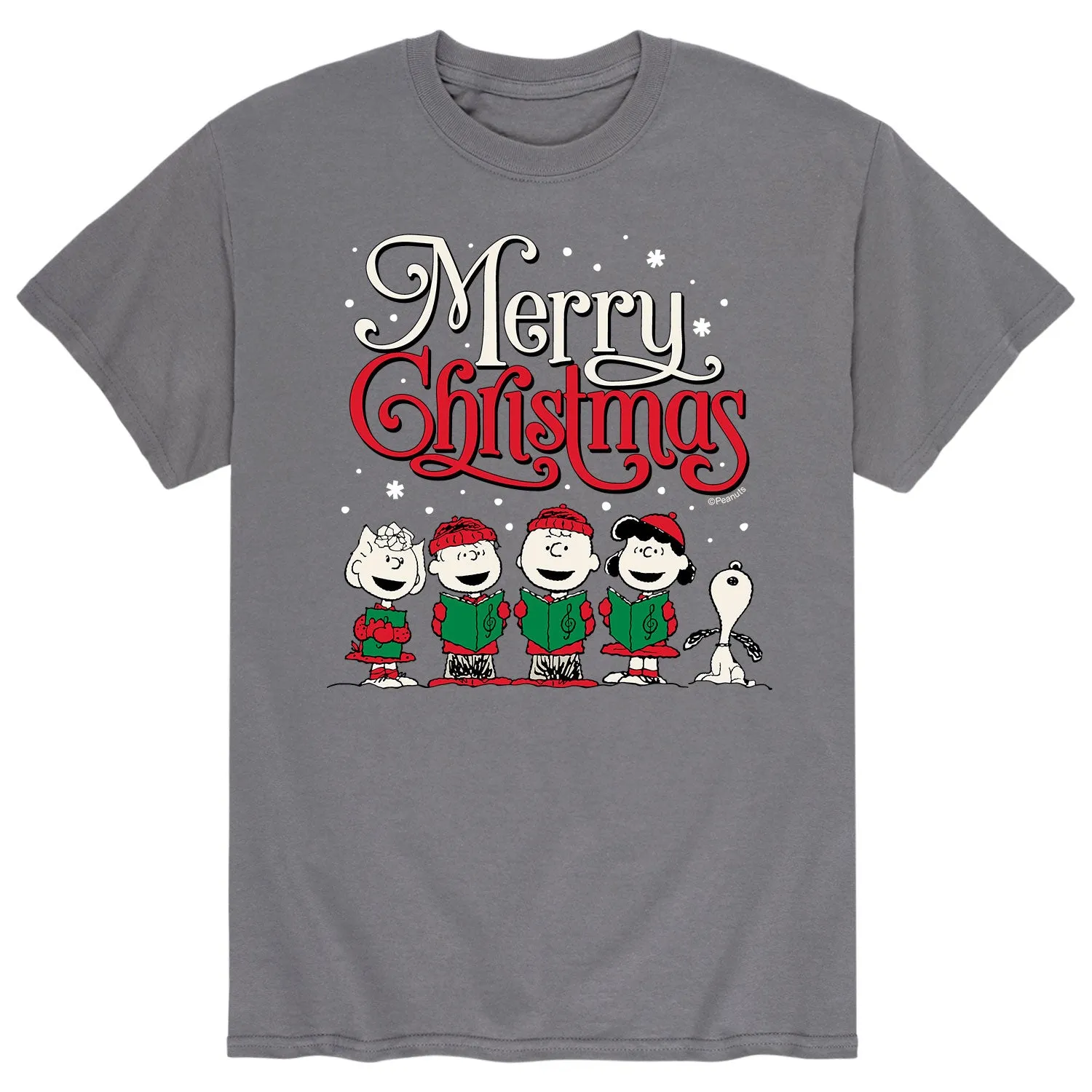 Peanuts - Merry Christmas Choir - Men's Short Sleeve Graphic T-Shirt sold by Zulily