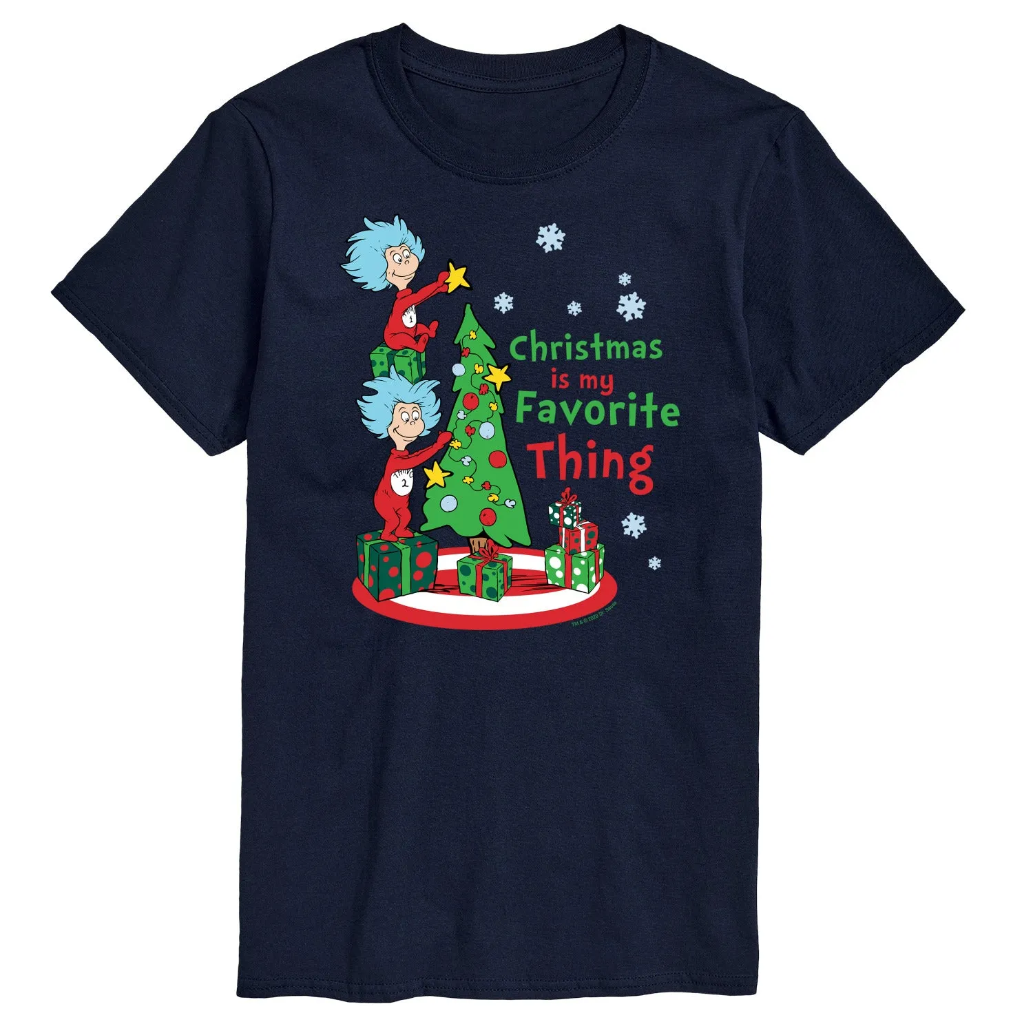 Cat in the Hat - Christmas Is A Family Thing - Men's Short Sleeve Graphic T-Shirt sold by Zulily product image thumbnail 2