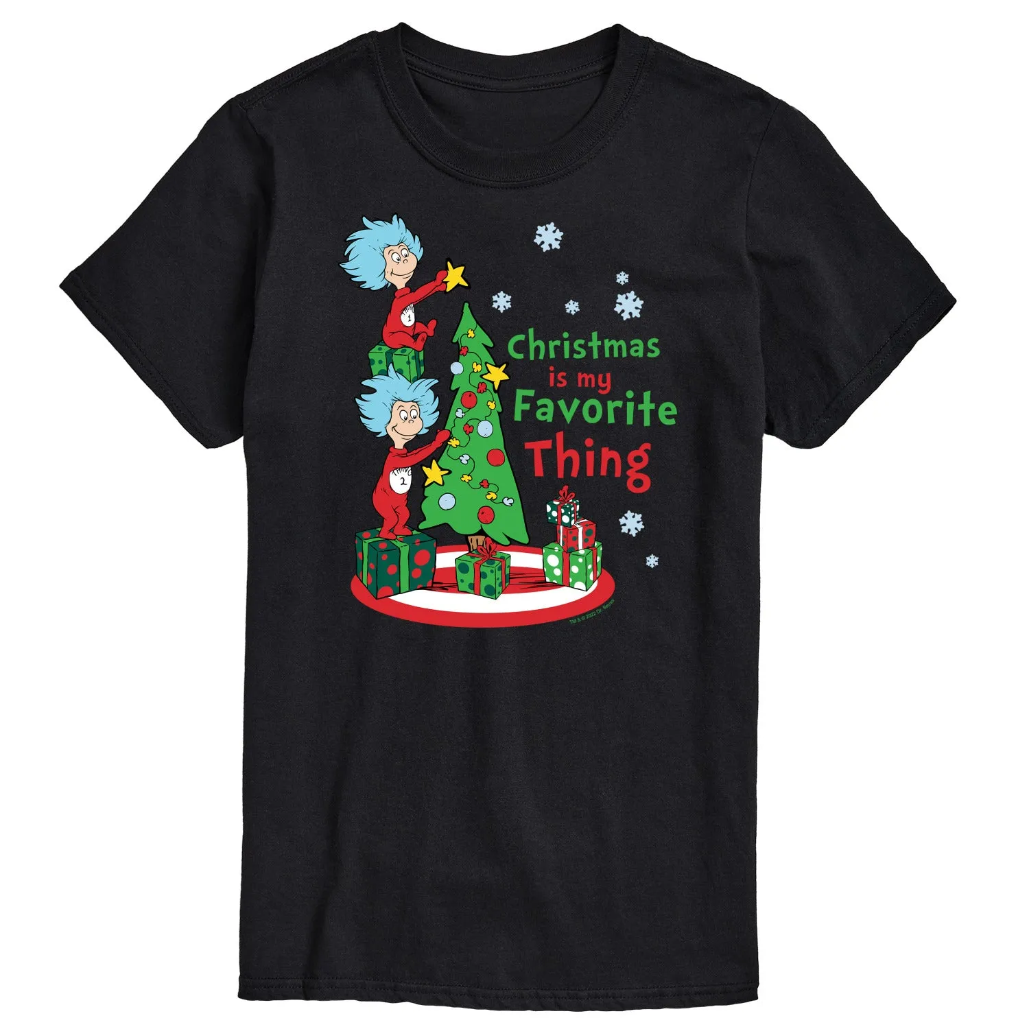 Cat in the Hat - Christmas Is A Family Thing - Men's Short Sleeve Graphic T-Shirt sold by Zulily