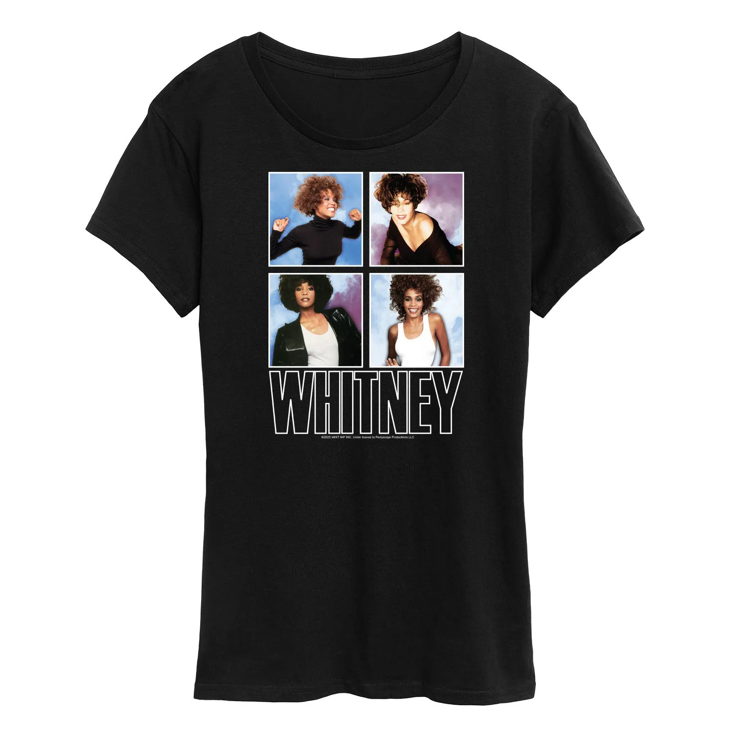 Whitney Houston - Whitney Grid - Women's Short Sleeve Graphic T-Shirt sold by Zulily