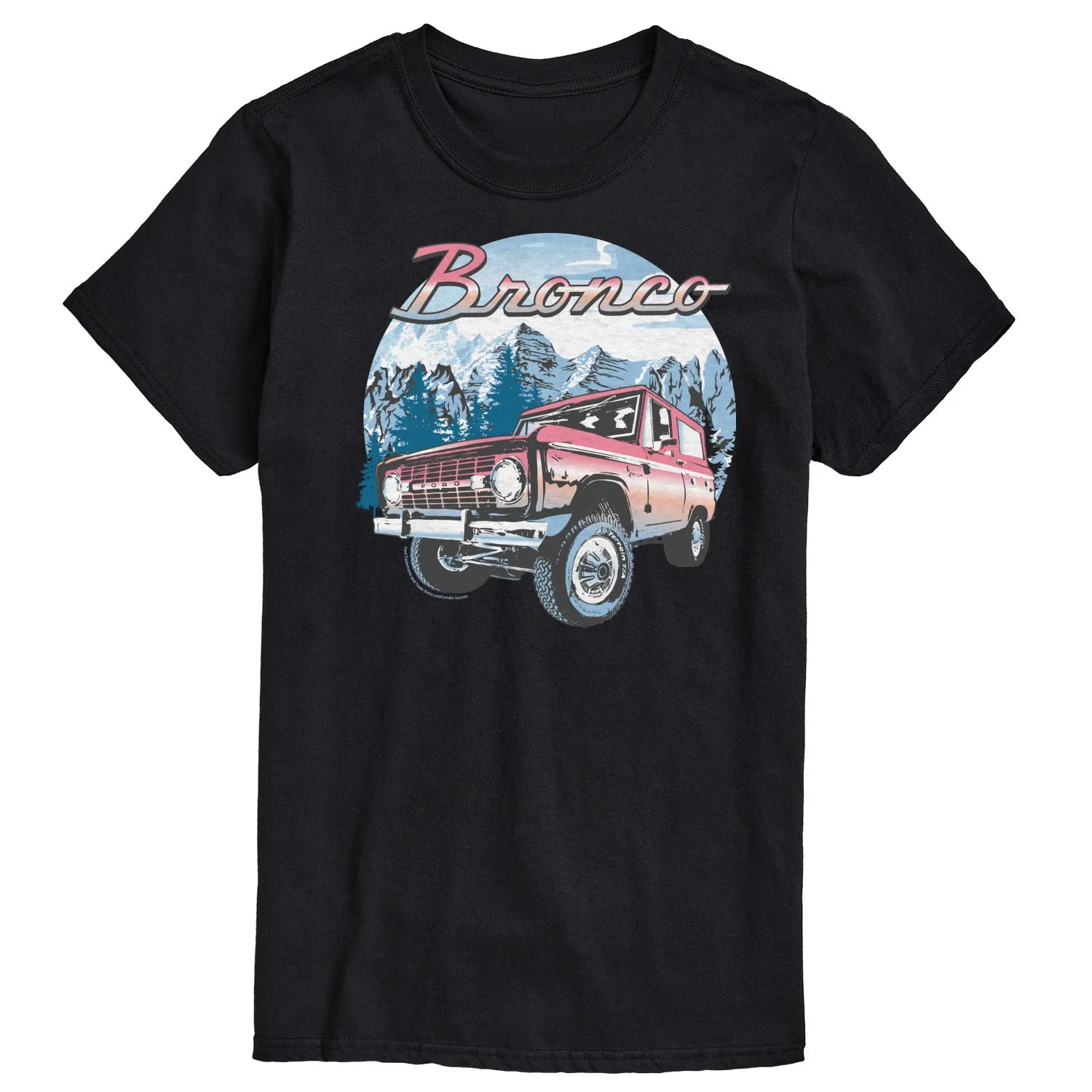 Ford - Bronco With Mountain Scene - Men's Short Sleeve T-Shirt sold by Zulily product image thumbnail 2