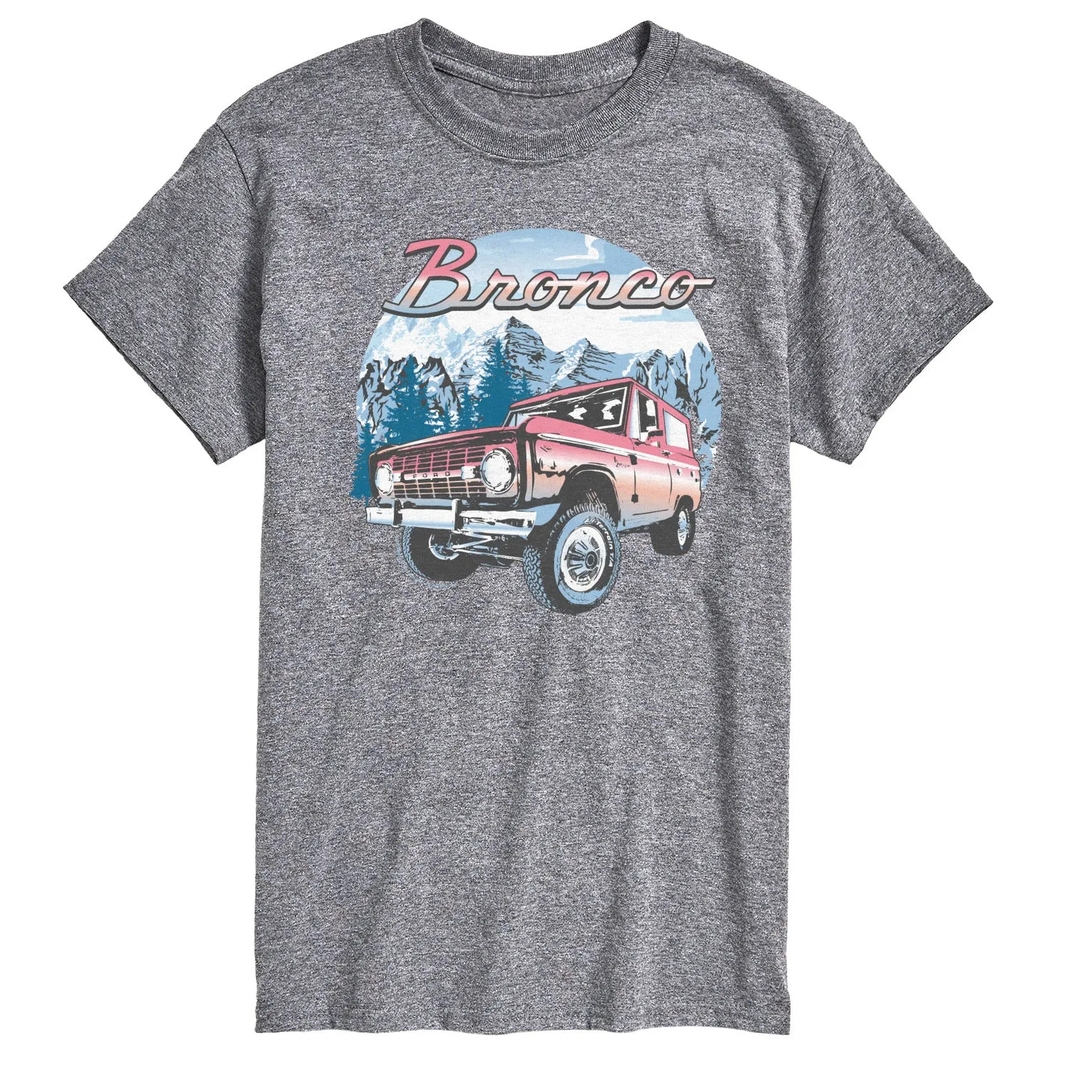 Ford - Bronco With Mountain Scene - Men's Short Sleeve T-Shirt sold by Zulily
