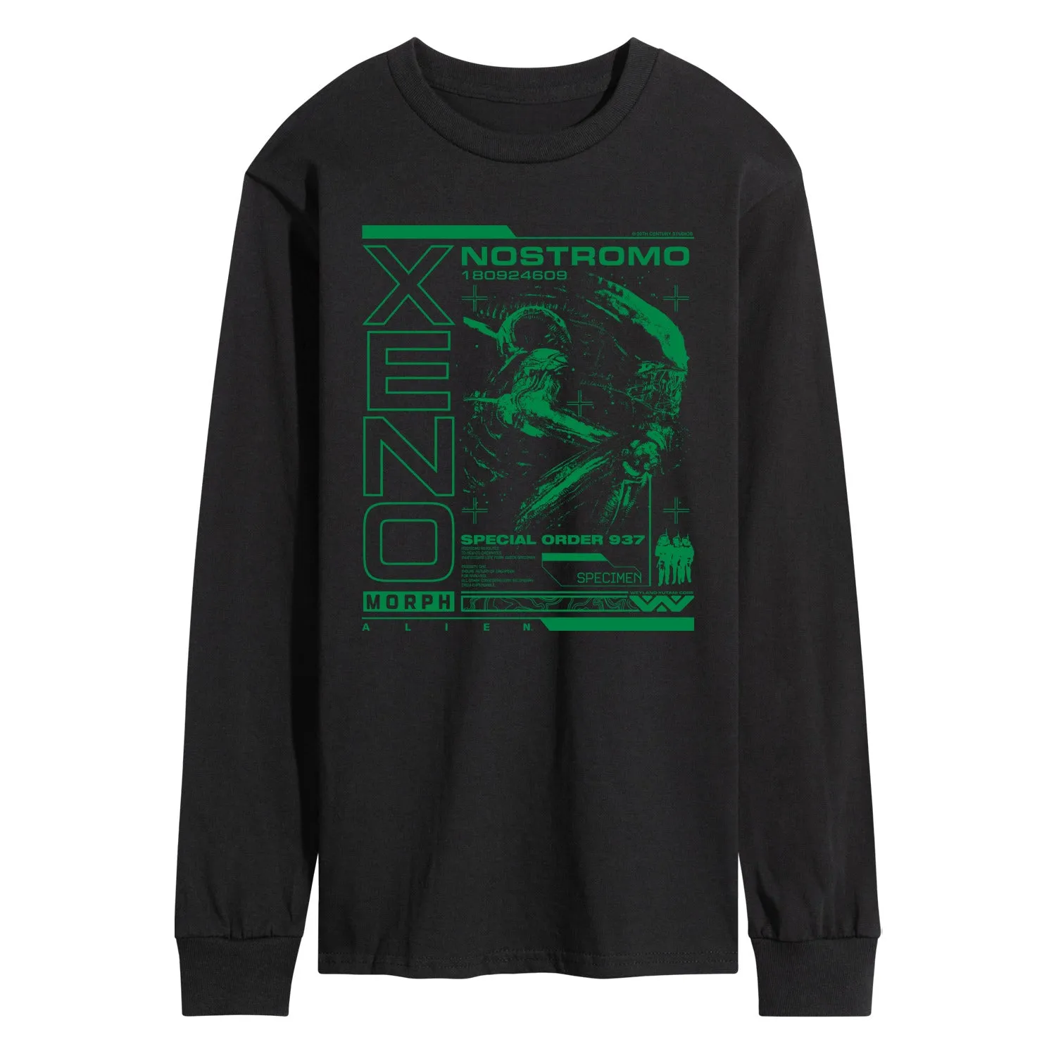 Alien - Xenomorph Dark Digital - Men's Long Sleeve Graphic T-Shirt sold by Zulily