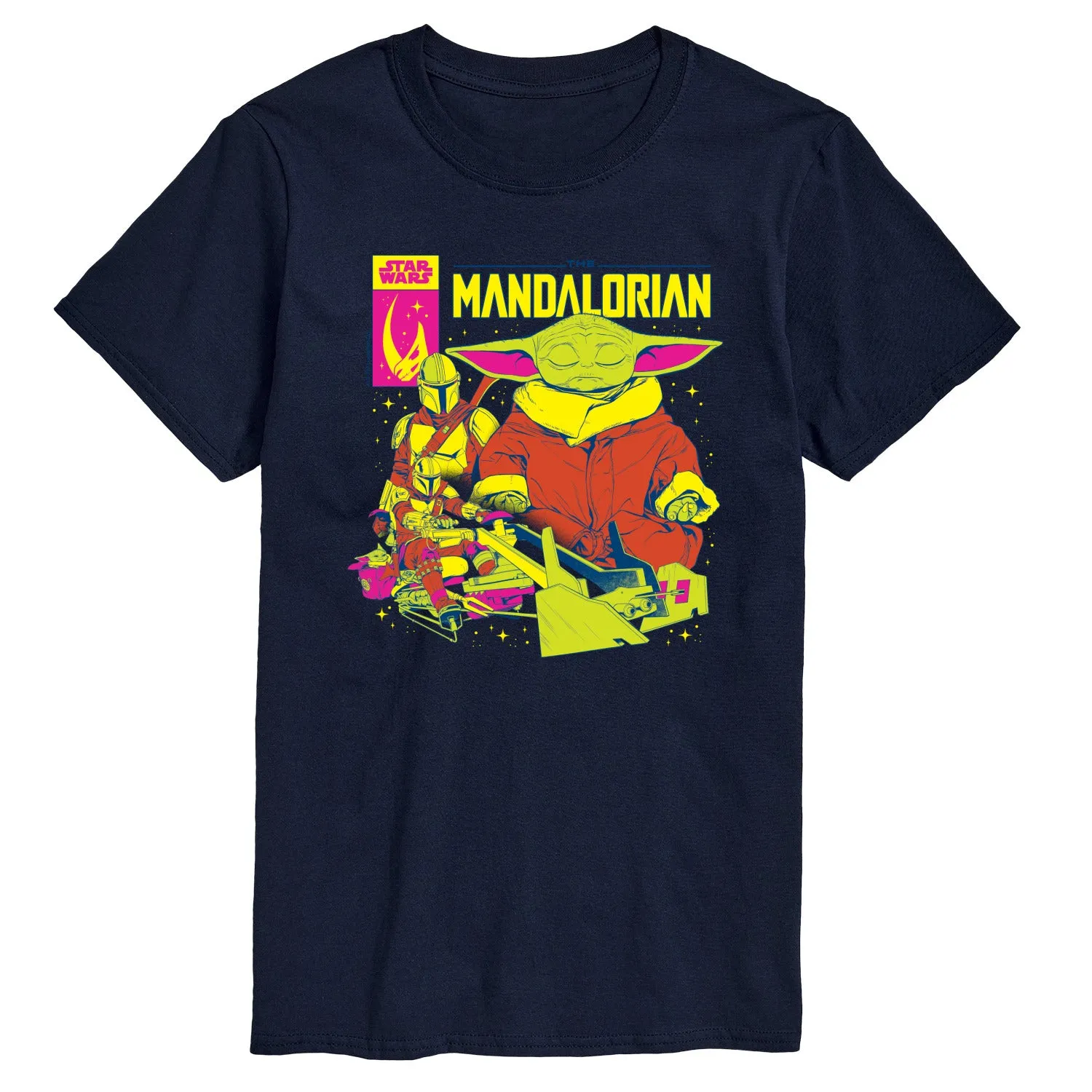 Star Wars - The Mandalorian Mando And Grogu Comic Cover - Men's Short Sleeve Graphic T-Shirt sold by Zulily product image thumbnail 3