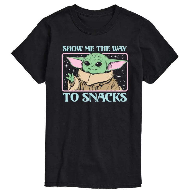 Star Wars - The Mandalorian Grogu The Way To Snacks - Men's Short Sleeve Graphic T-Shirt sold by Zulily