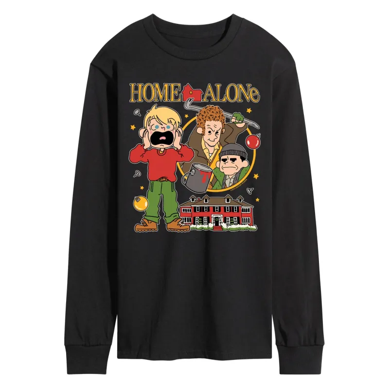 Home Alone - Collage-Men's Long Sleeve Graphic T-Shirt sold by Zulily
