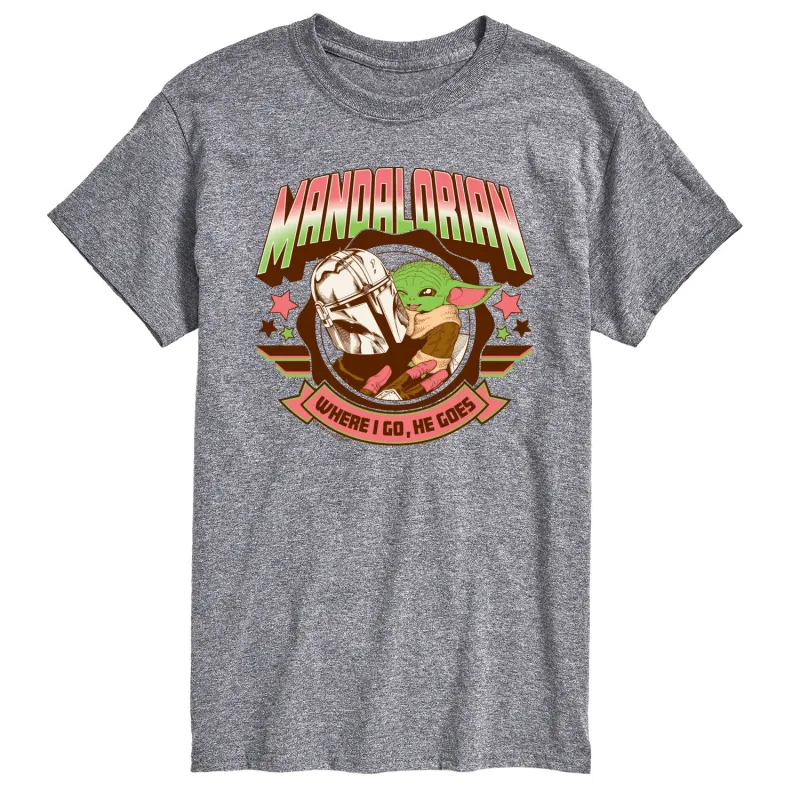 Star Wars - The Mandalorian Mando Collegiate - Men's Short Sleeve Graphic T-Shirt sold by Zulily
