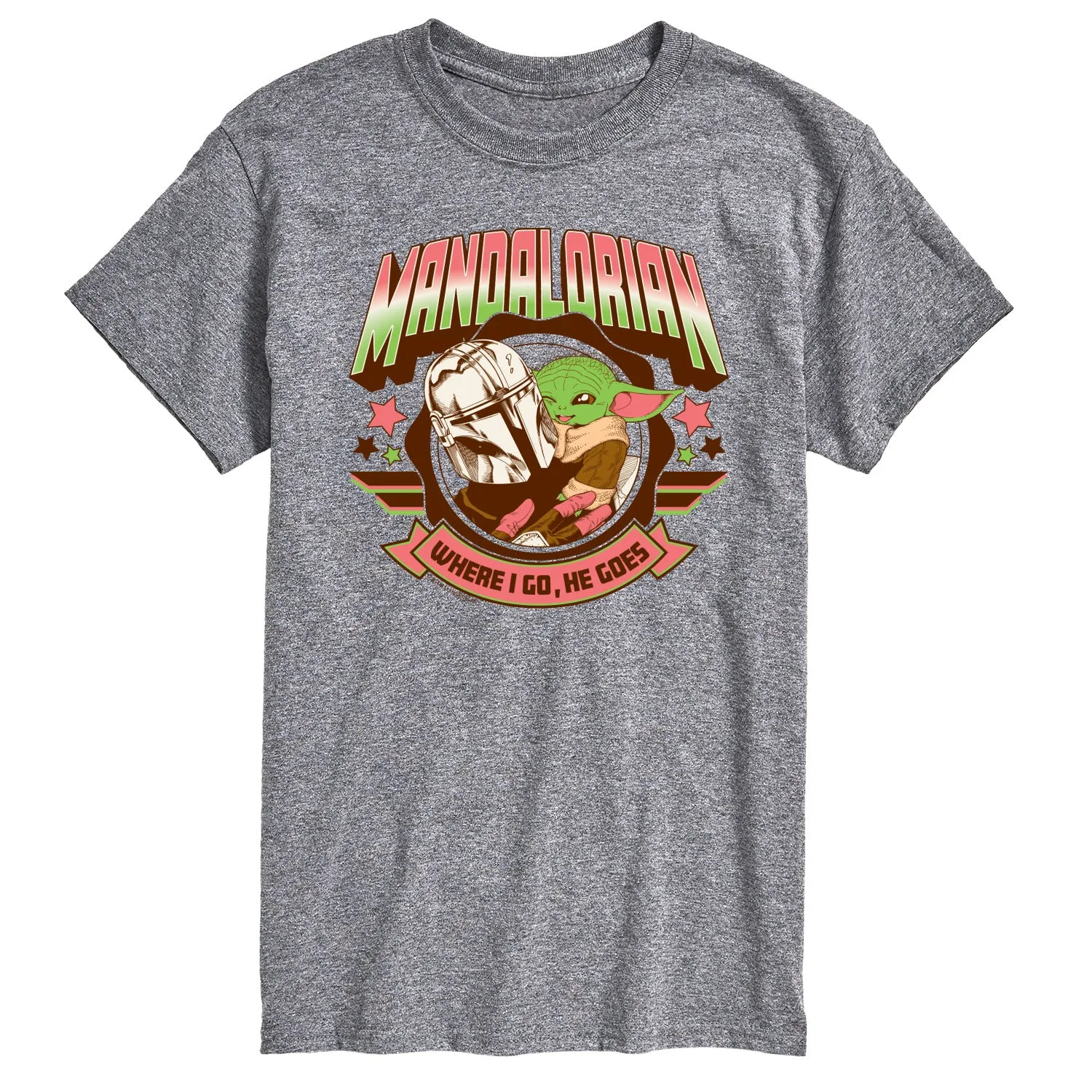 Star Wars - The Mandalorian Mando Collegiate - Men's Short Sleeve Graphic T-Shirt sold by Zulily