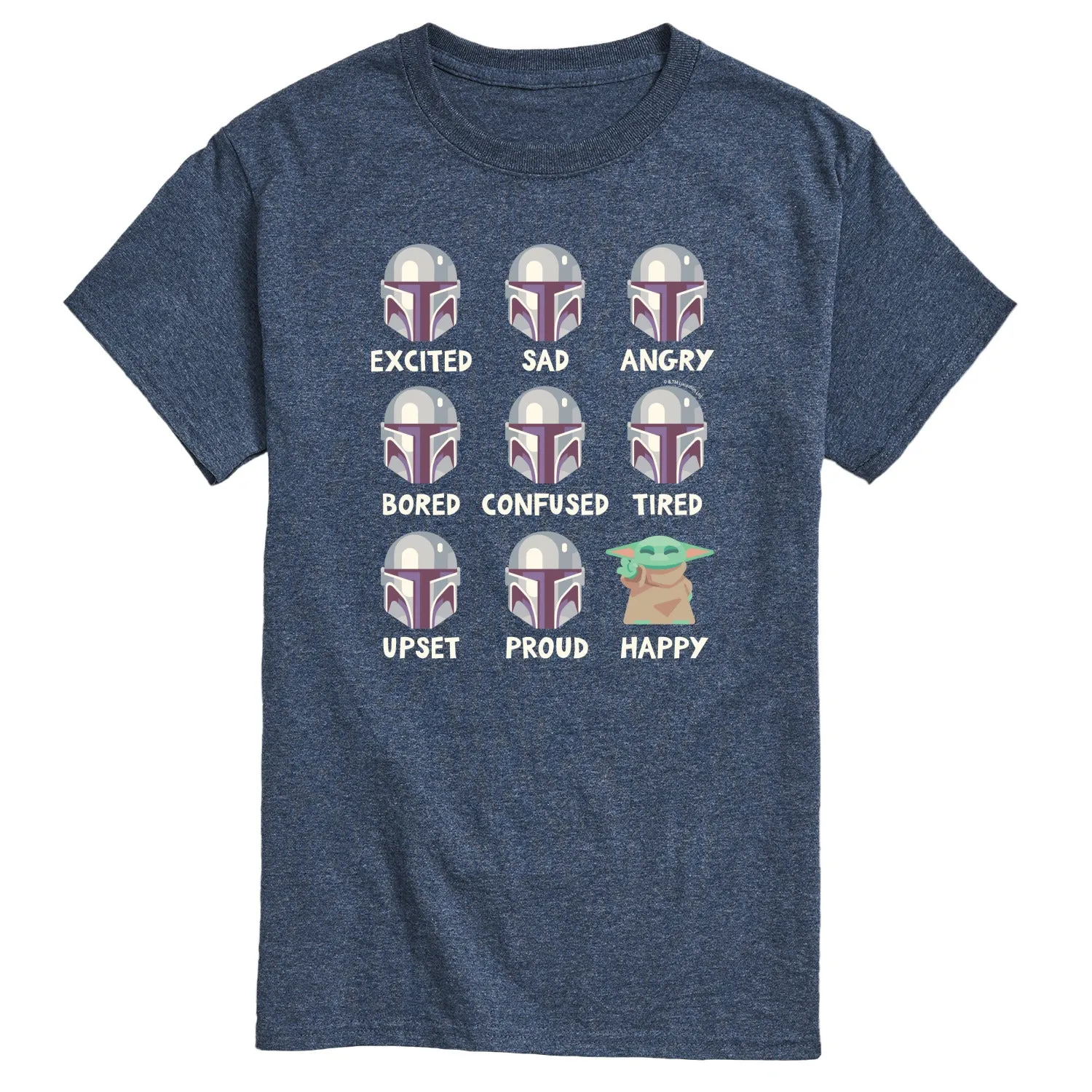 Star Wars - The Mandalorian Mandalorian Moods - Men's Short Sleeve Graphic T-Shirt sold by Zulily product image thumbnail 3