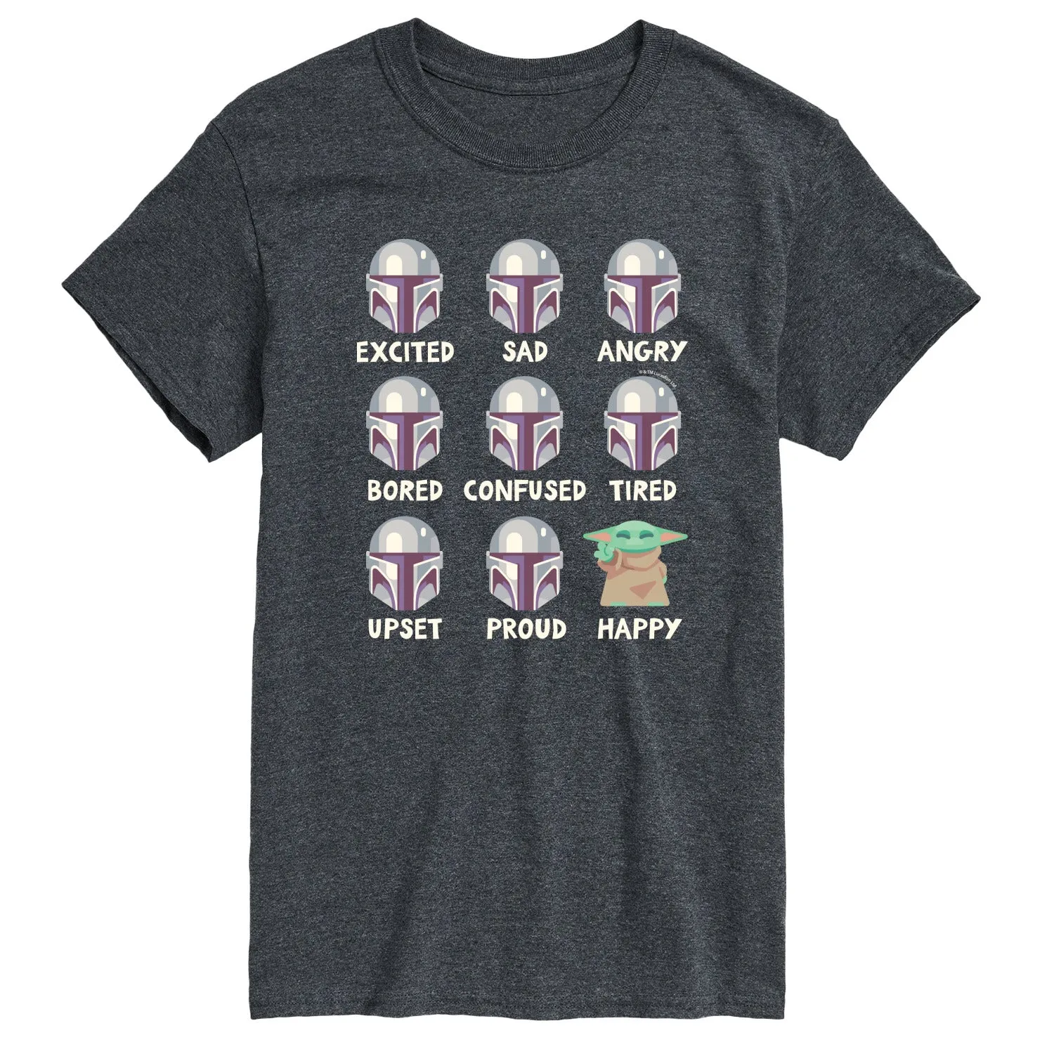 Star Wars - The Mandalorian Mandalorian Moods - Men's Short Sleeve Graphic T-Shirt sold by Zulily product image thumbnail 4