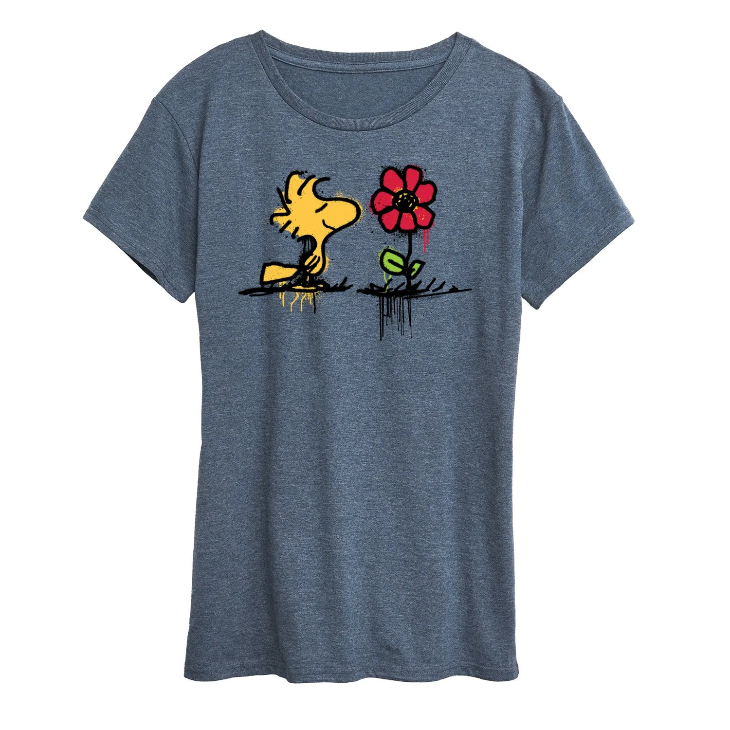 Peanuts - Woodstock Rose - Women's Short Sleeve Graphic T-Shirt sold by Zulily product image thumbnail 2