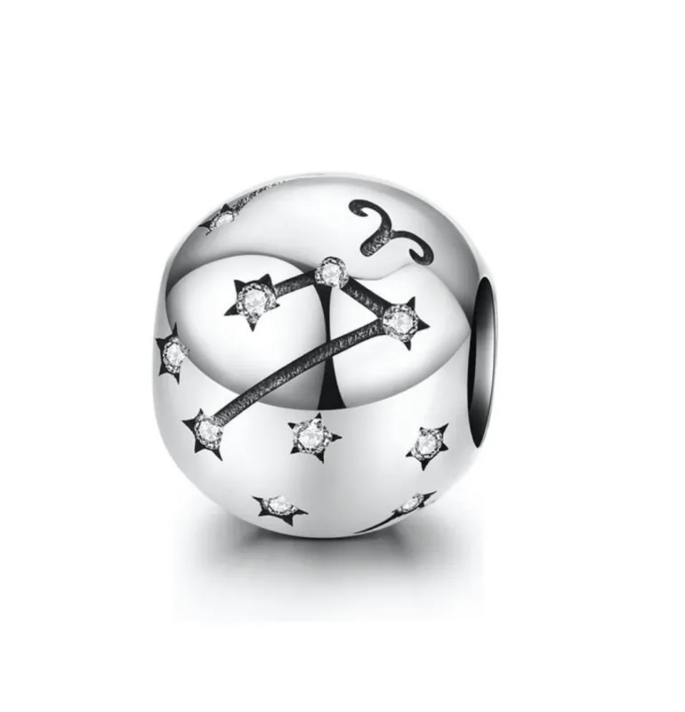 Ag Sterling - Aries Sterling Silver & CZ Zodiac Charm sold by Zulily