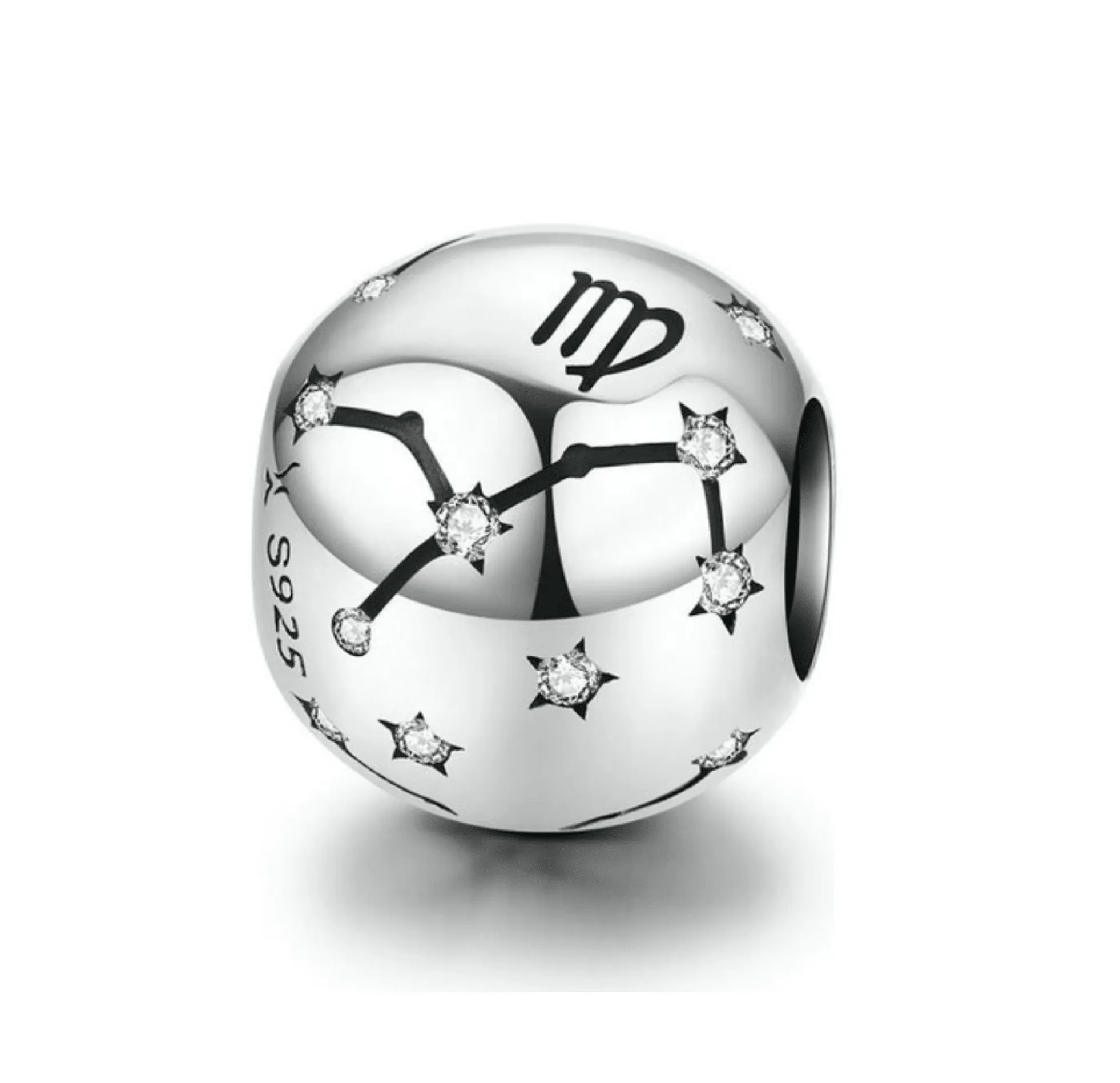 Ag Sterling - Virgo Sterling Silver & CZ Zodiac Charm sold by Zulily