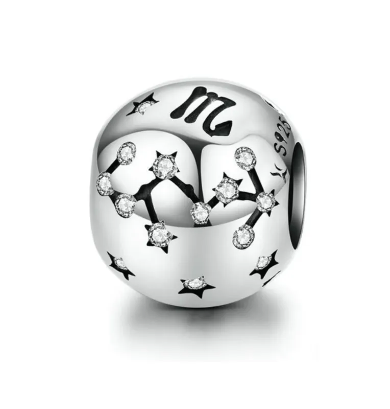 Ag Sterling - Scorpio Sterling Silver & CZ Zodiac Charm sold by Zulily