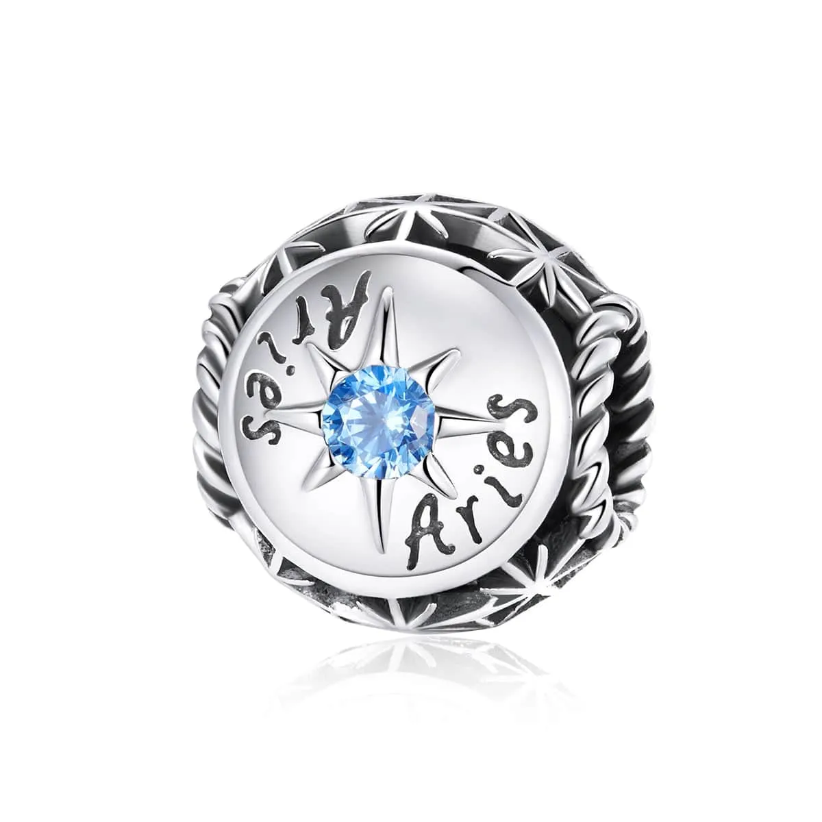 Ag Sterling - Aries Cubic Zirconia & Sterling Silver Zodiac Sign sold by Zulily
