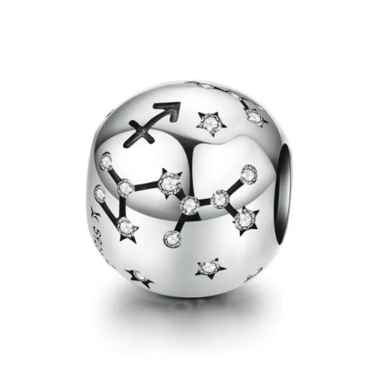 Ag Sterling - Sagittarius Sterling Silver & CZ Zodiac Charm sold by Zulily