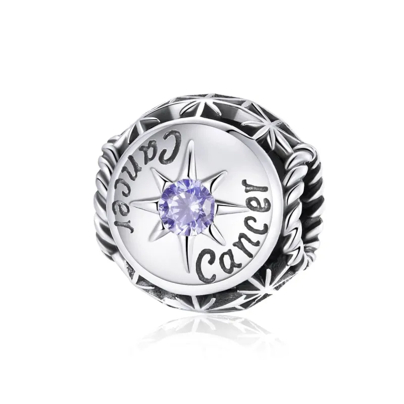 Ag Sterling - Cancer Cubic Zirconia & Sterling Silver Zodiac Sign sold by Zulily