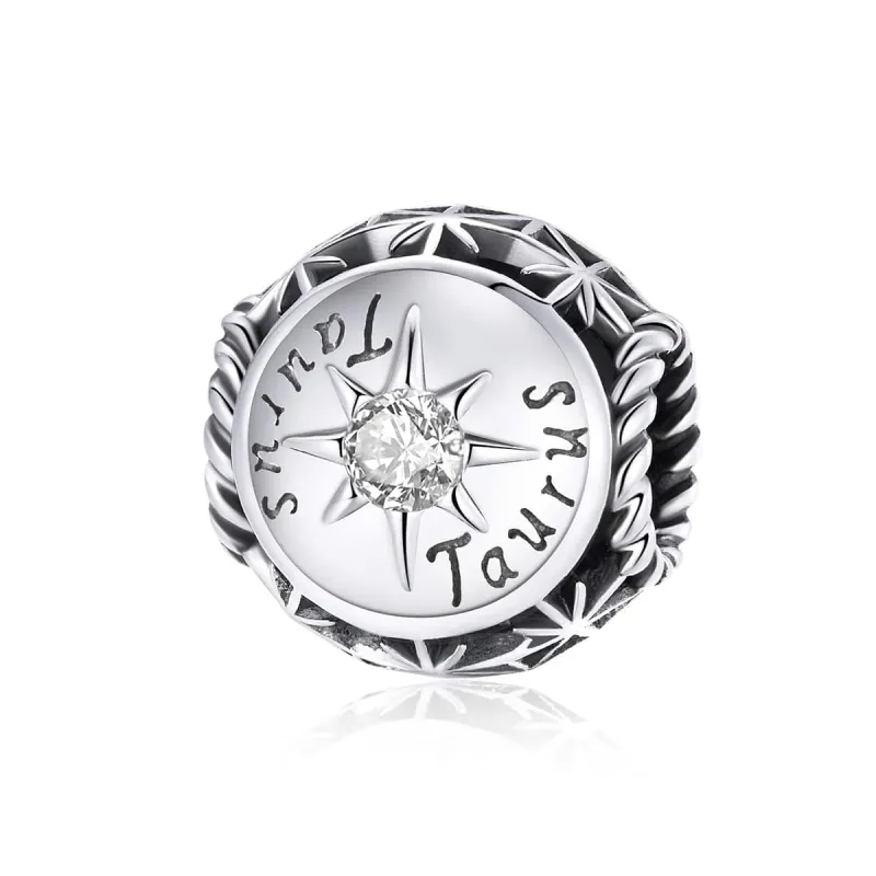 Ag Sterling - Taurus Cubic Zirconia & Sterling Silver Zodiac Sign sold by Zulily