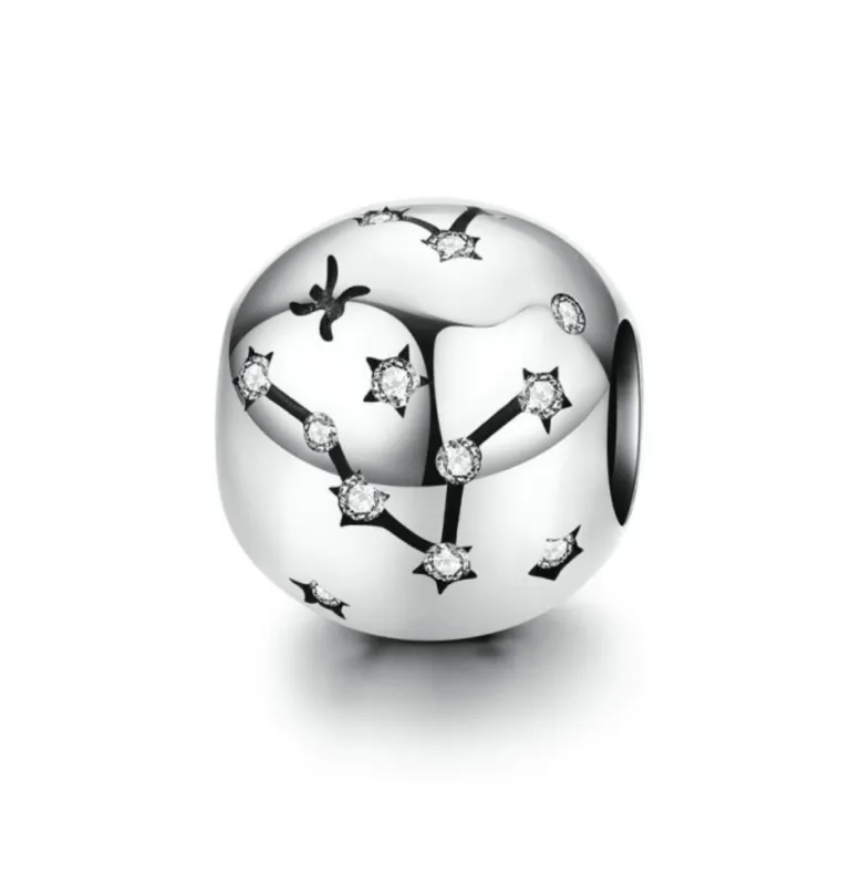 Ag Sterling - Pisces Sterling Silver & CZ Zodiac Charm sold by Zulily