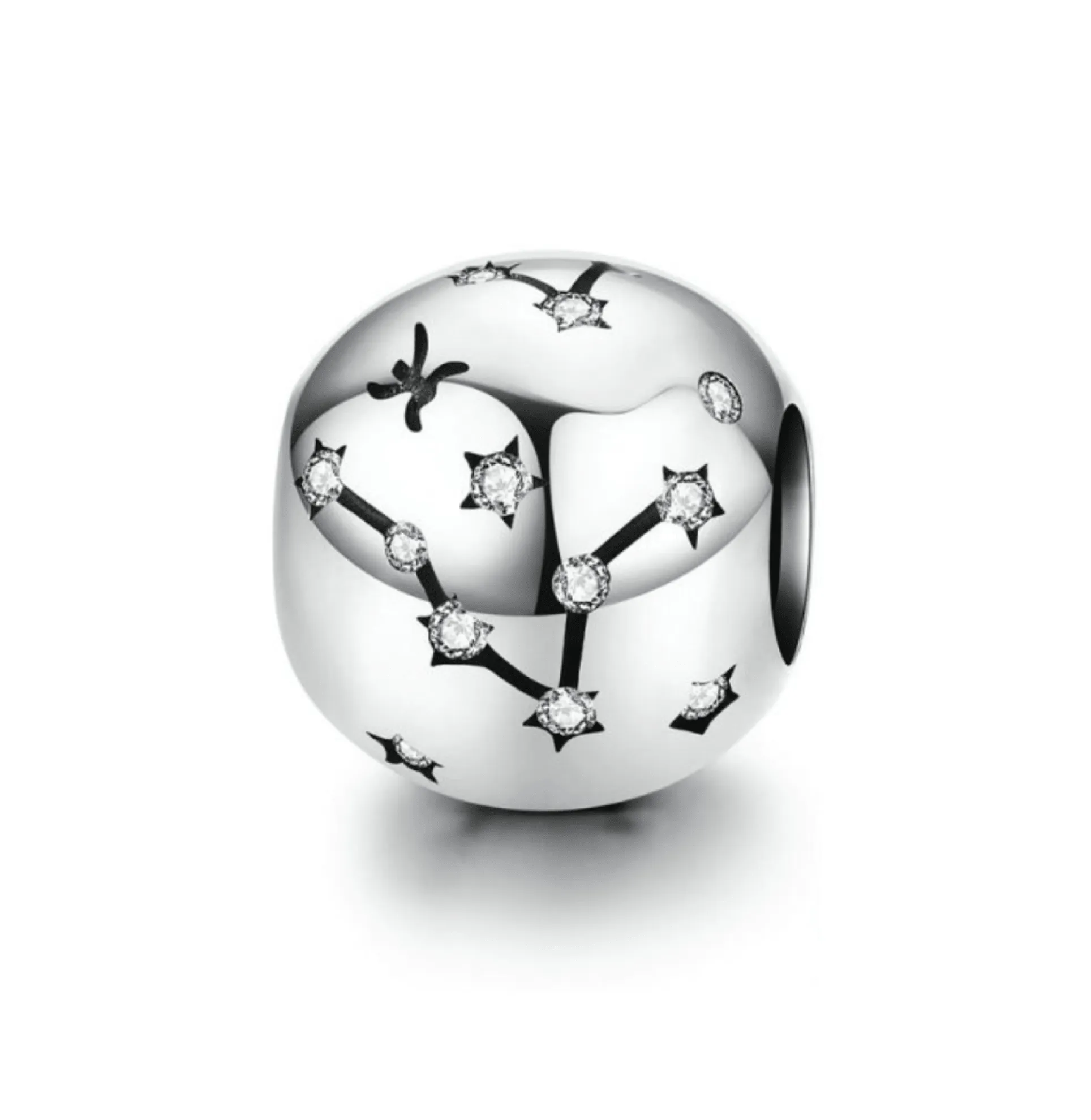 Ag Sterling - Pisces Sterling Silver & CZ Zodiac Charm sold by Zulily