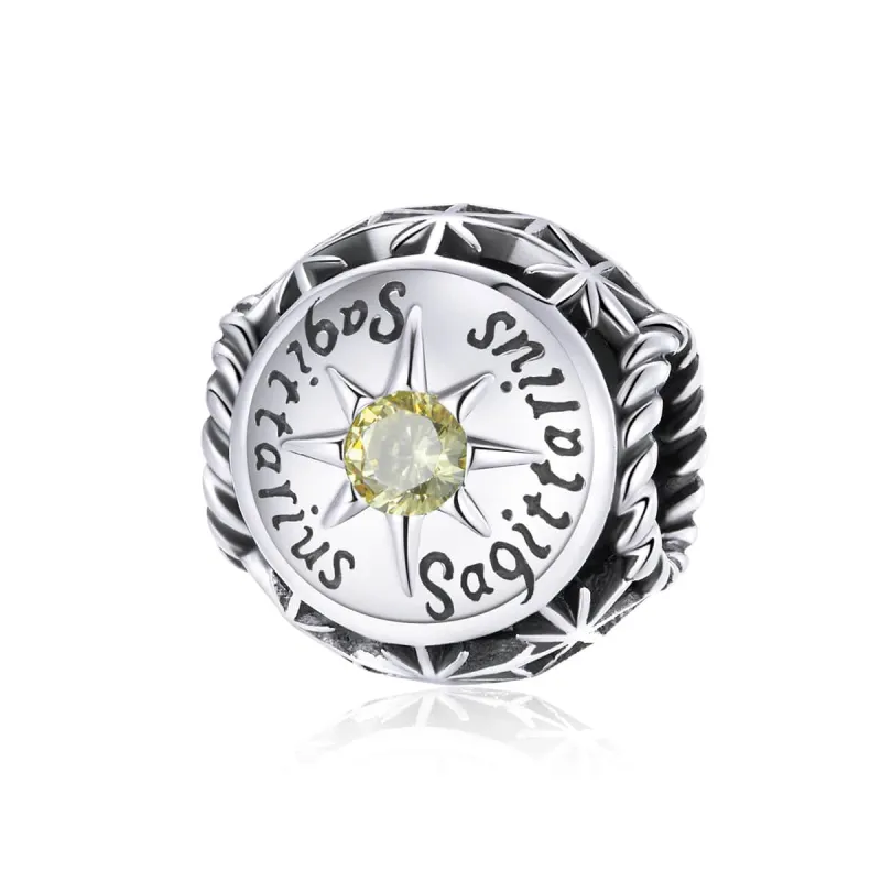 Ag Sterling - Sagittarius Cubic Zirconia & Sterling Silver Zodiac Sign sold by Zulily