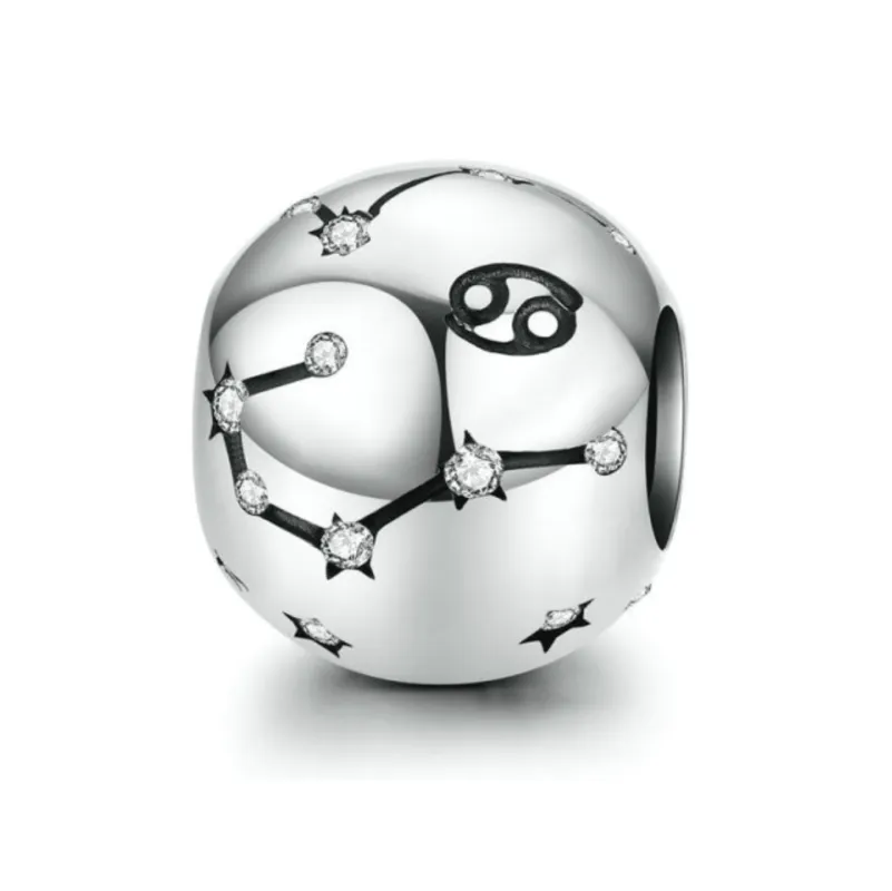 Ag Sterling - Cancer Sterling Silver & CZ Zodiac Charm sold by Zulily